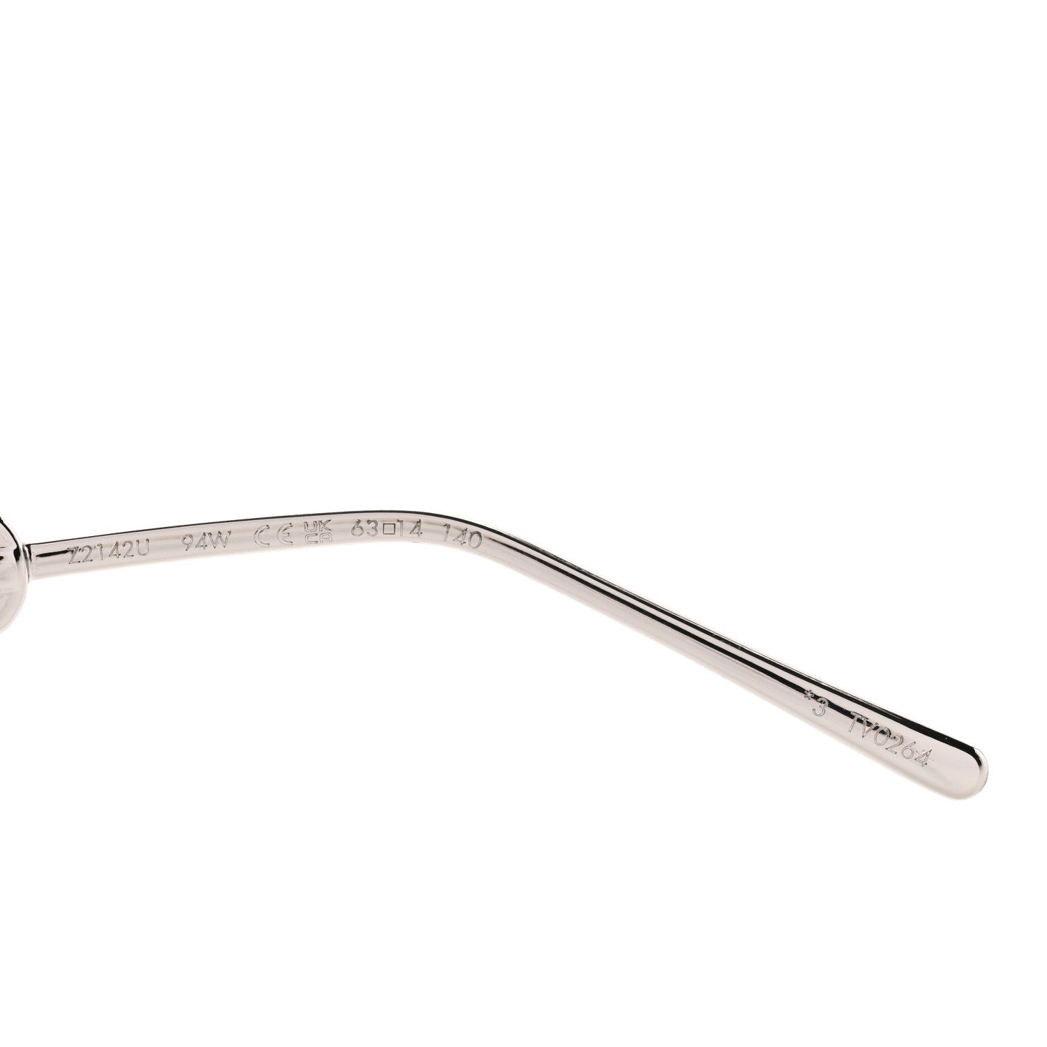 Louis Vuitton Metal LV Jewel Sunglasses Z2142U Silver Grey