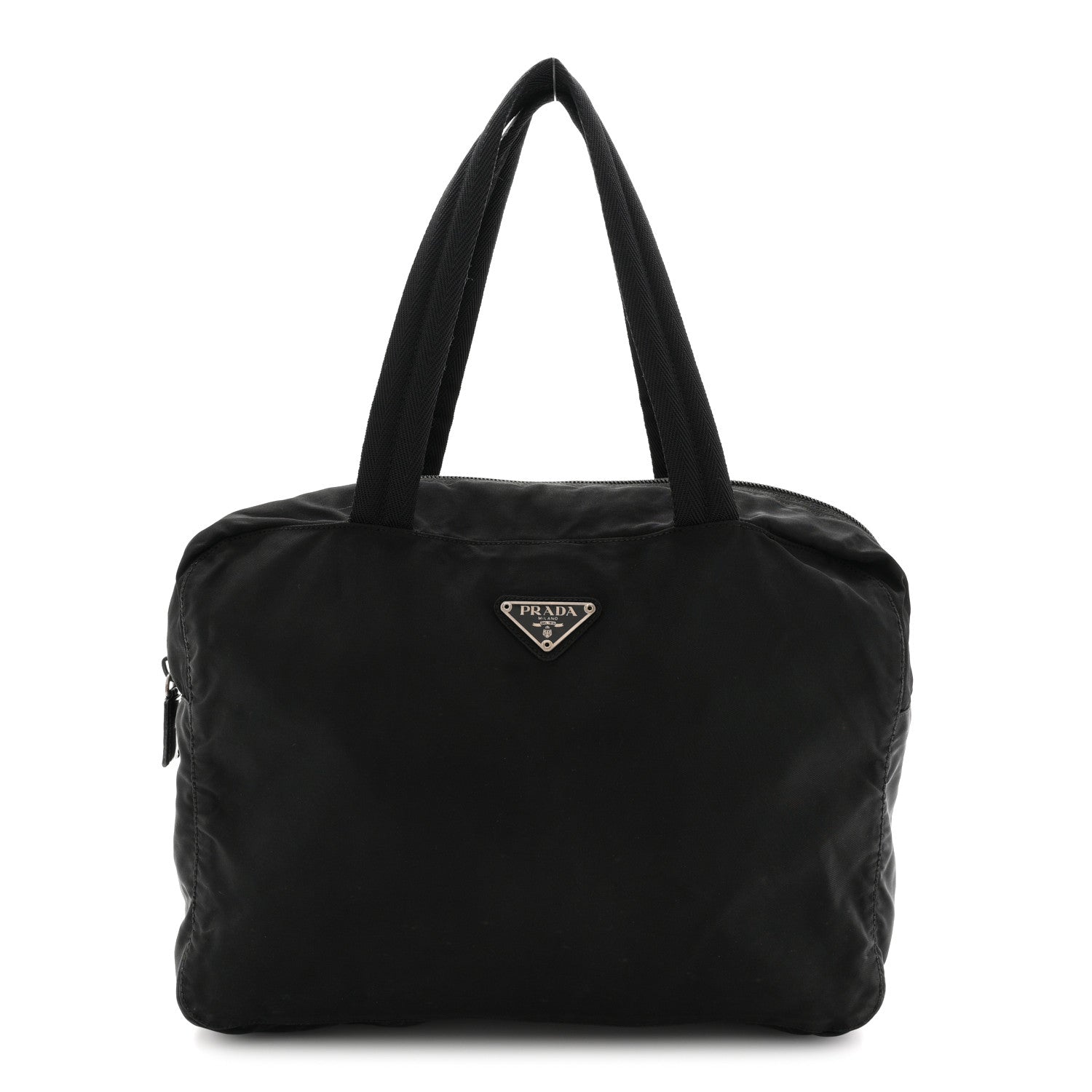 Prada Tessuto Nylon Shoulder Bag  Black