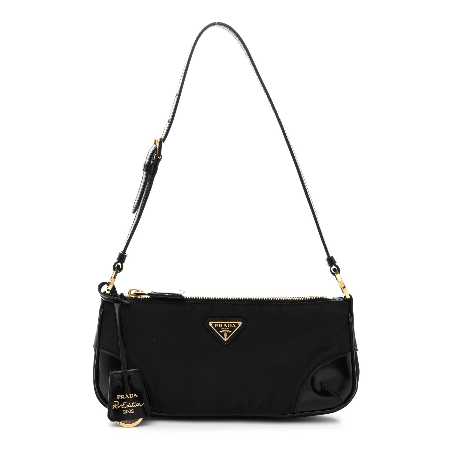 Prada Re-Nylon Spazzolato Re-Edition 2002 Shoulder Bag Black