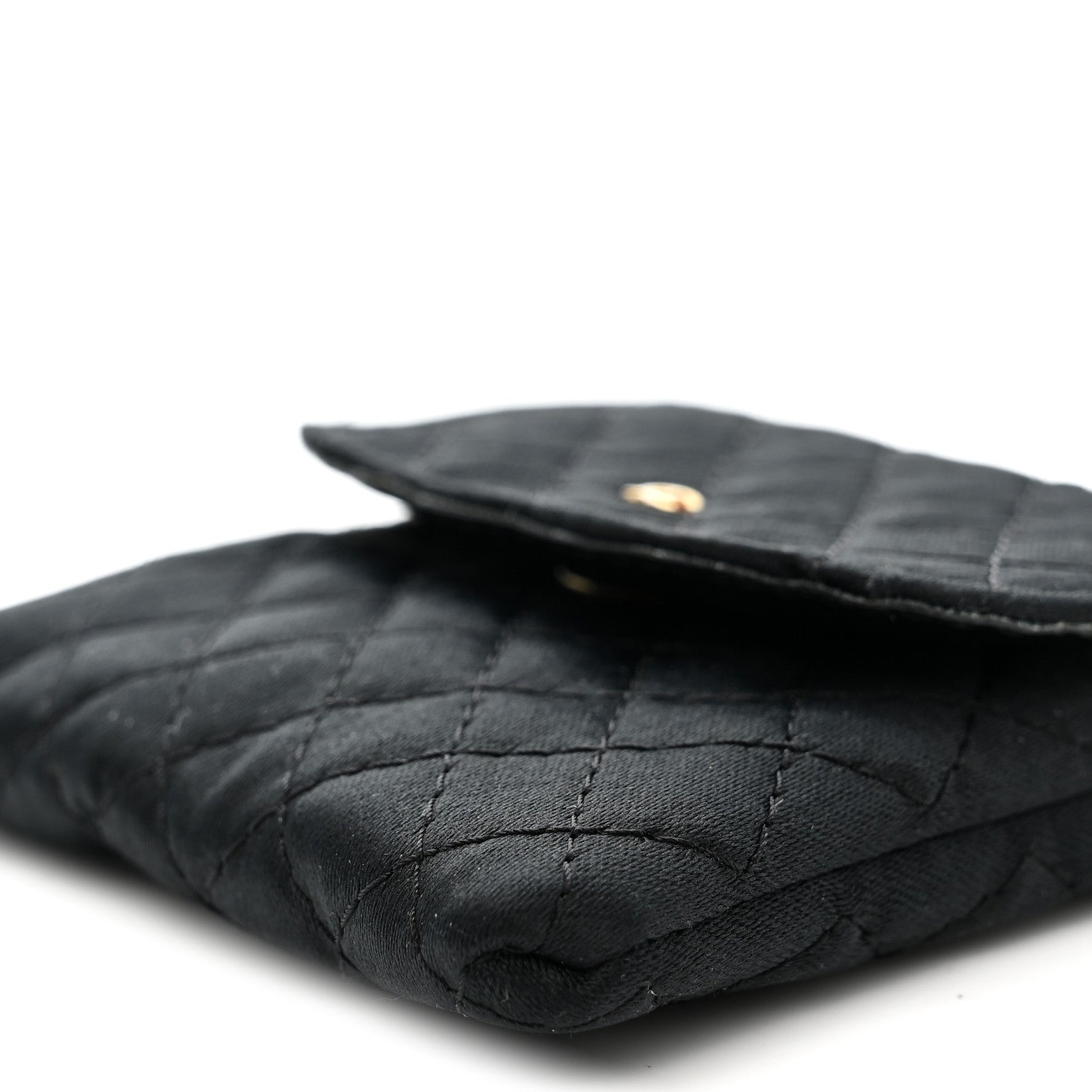 Chanel Jersey Quilted Micro Flap Bag Black