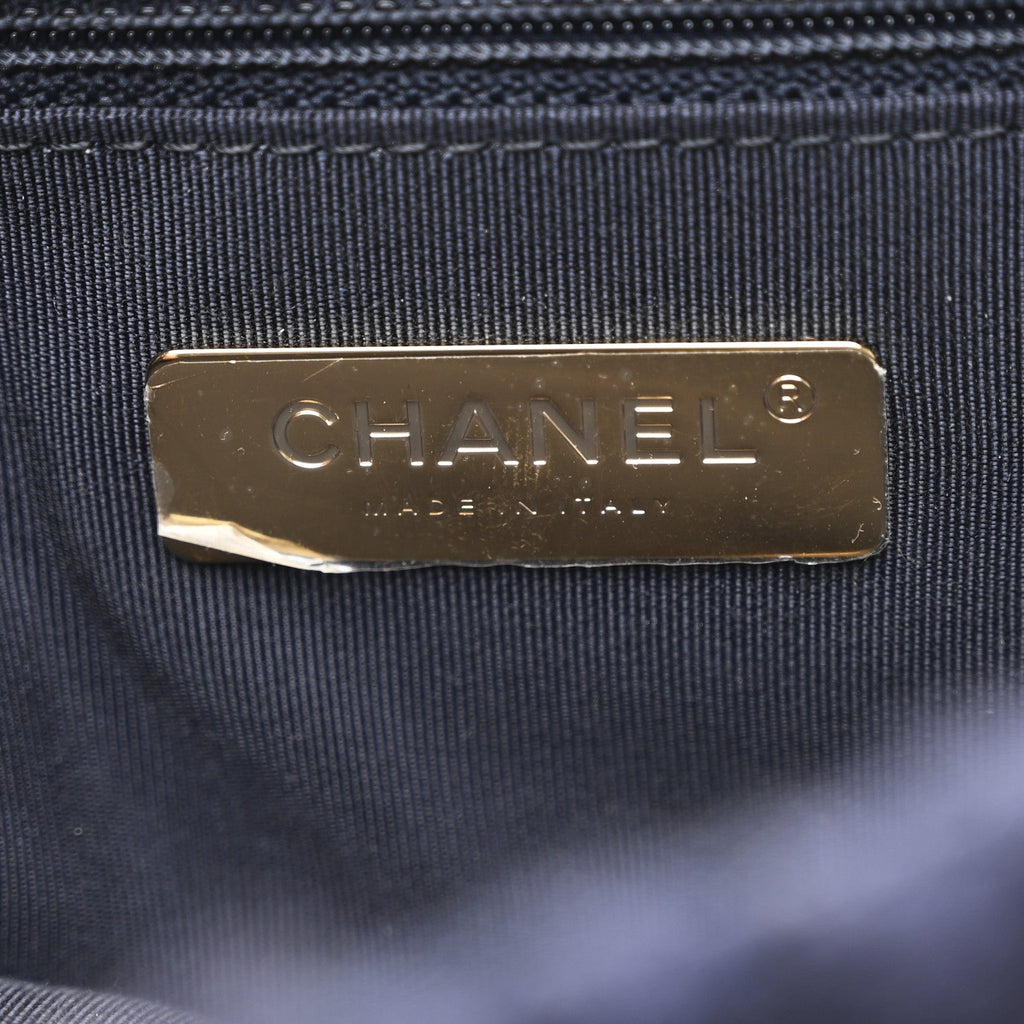Chanel Tweed Quilted Maxi Chanel 19 Flap Navy