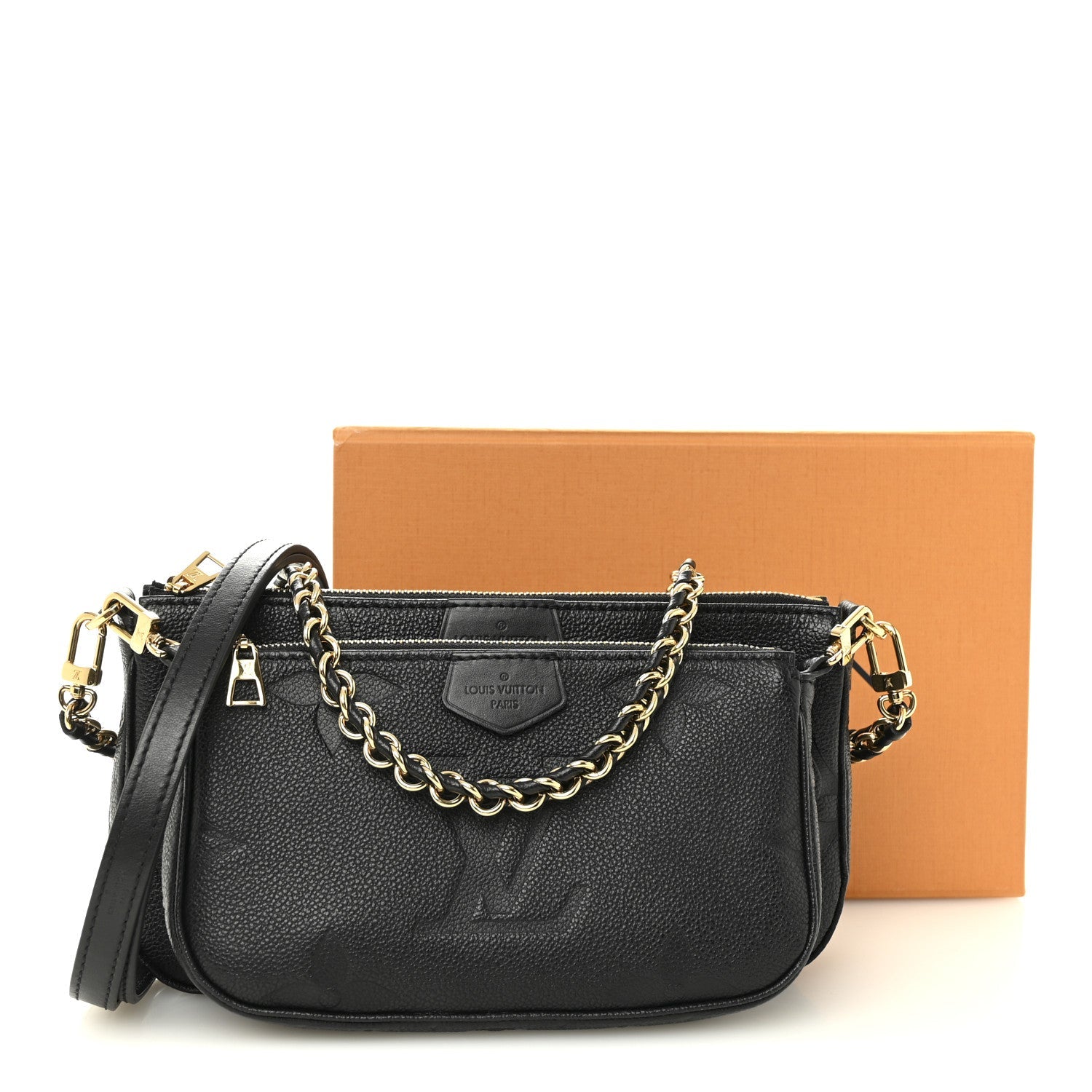 Louis Vuitton Empreinte Monogram Giant Multi Pochette Accessories Black
