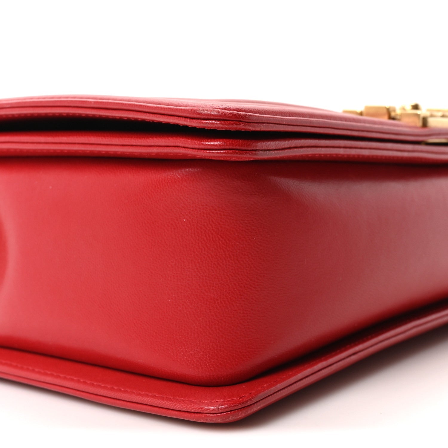 Chanel Lambskin Quilted New Medium Boy Flap Red