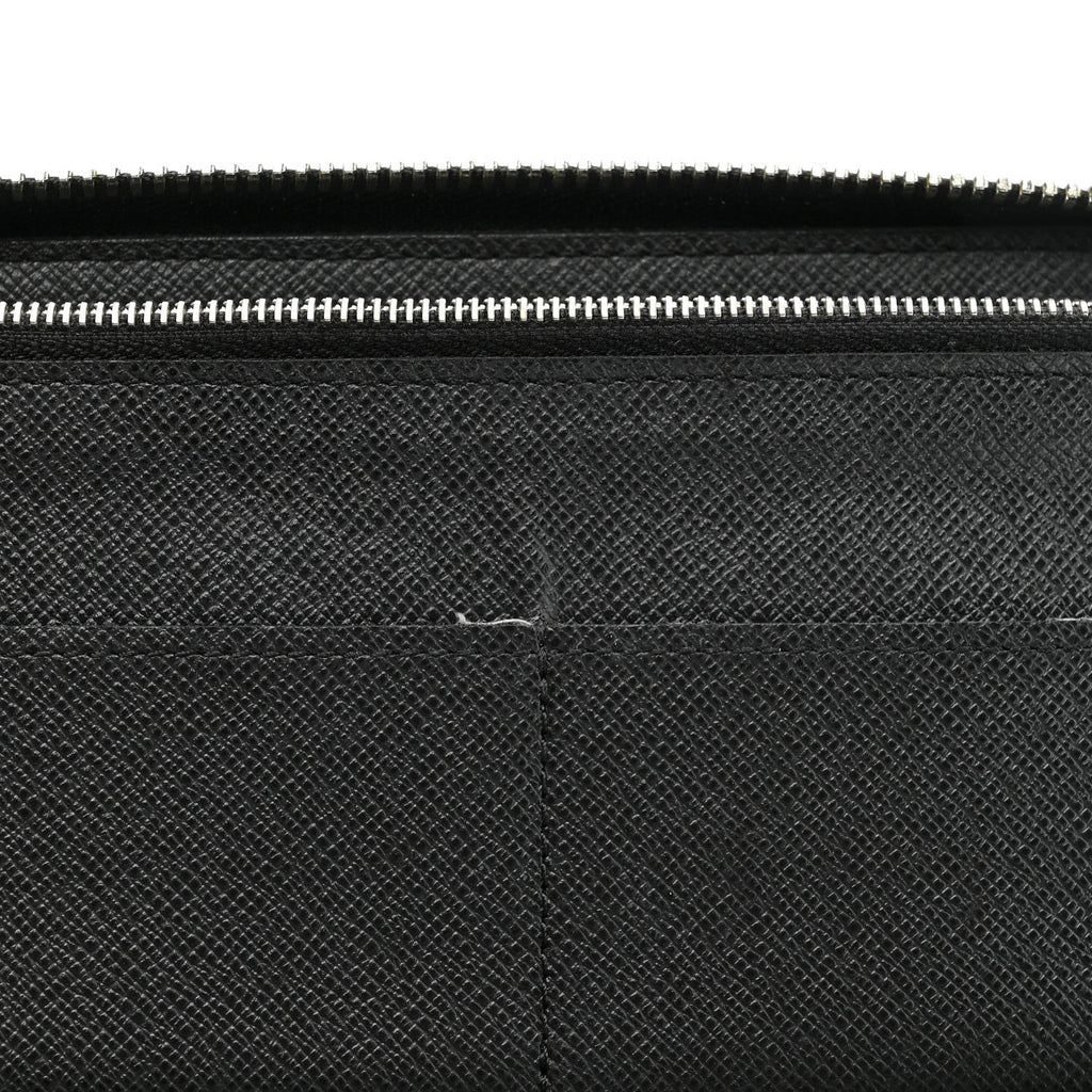 Louis Vuitton Taiga Vertical Zippy Wallet Black