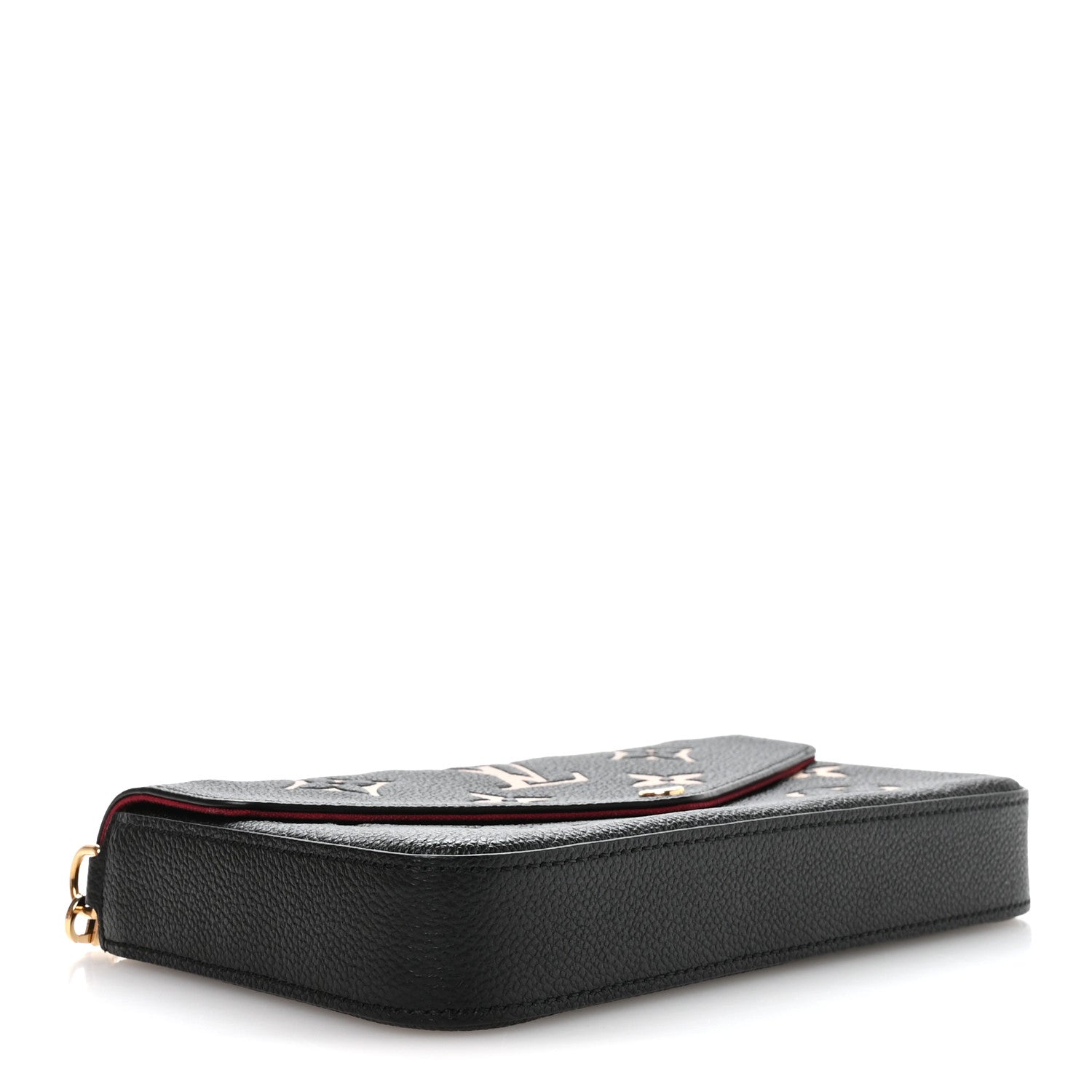 Louis Vuitton Empreinte Monogram Giant Felicie Pochette Black Beige