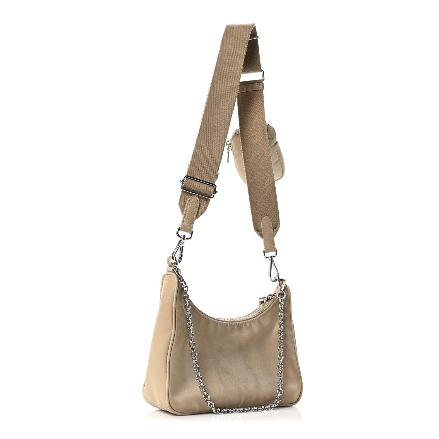 Prada Nylon Re-Edition 2005 Shoulder Bag Deserto