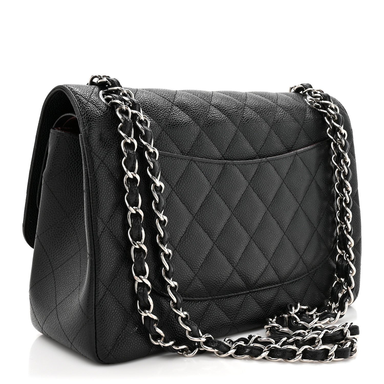 Chanel Caviar Quilted Jumbo Double Flap Black