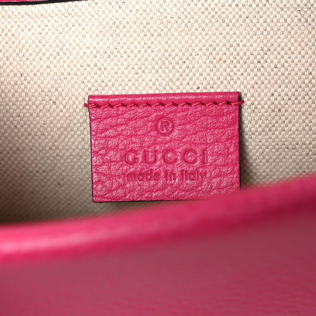 Gucci Calfskin Mini Dionysus Shoulder Bag Box Pink