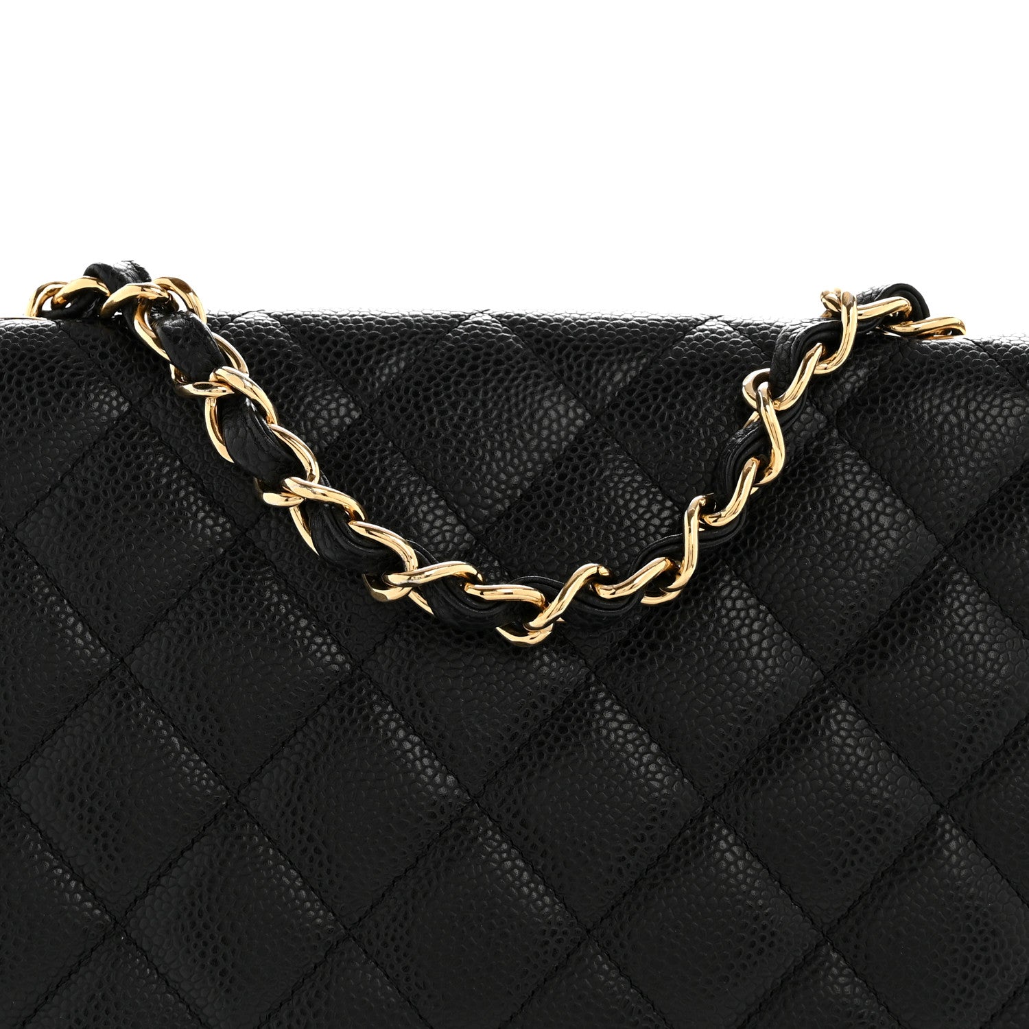 Chanel Caviar Quilted Jumbo Single Flap Black