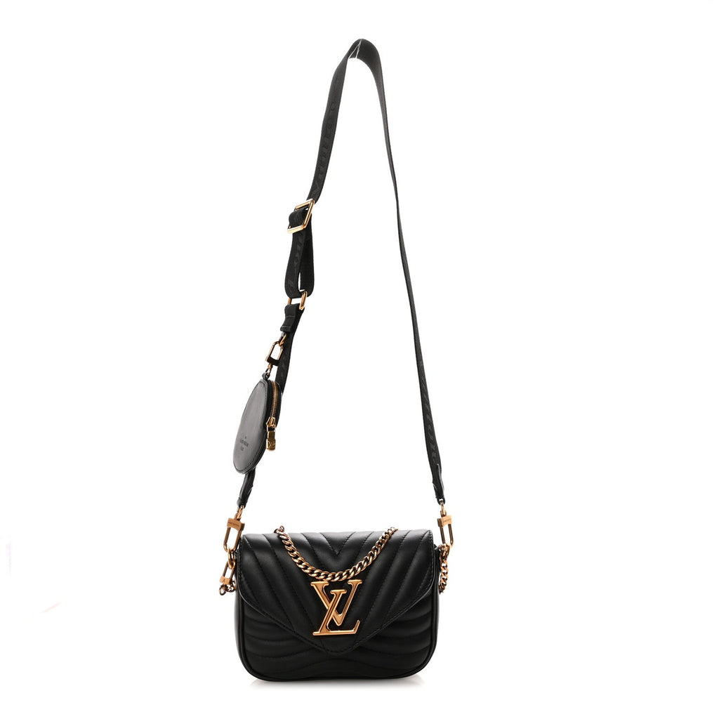 Louis Vuitton Calfskin New Wave Multi Pochette Black