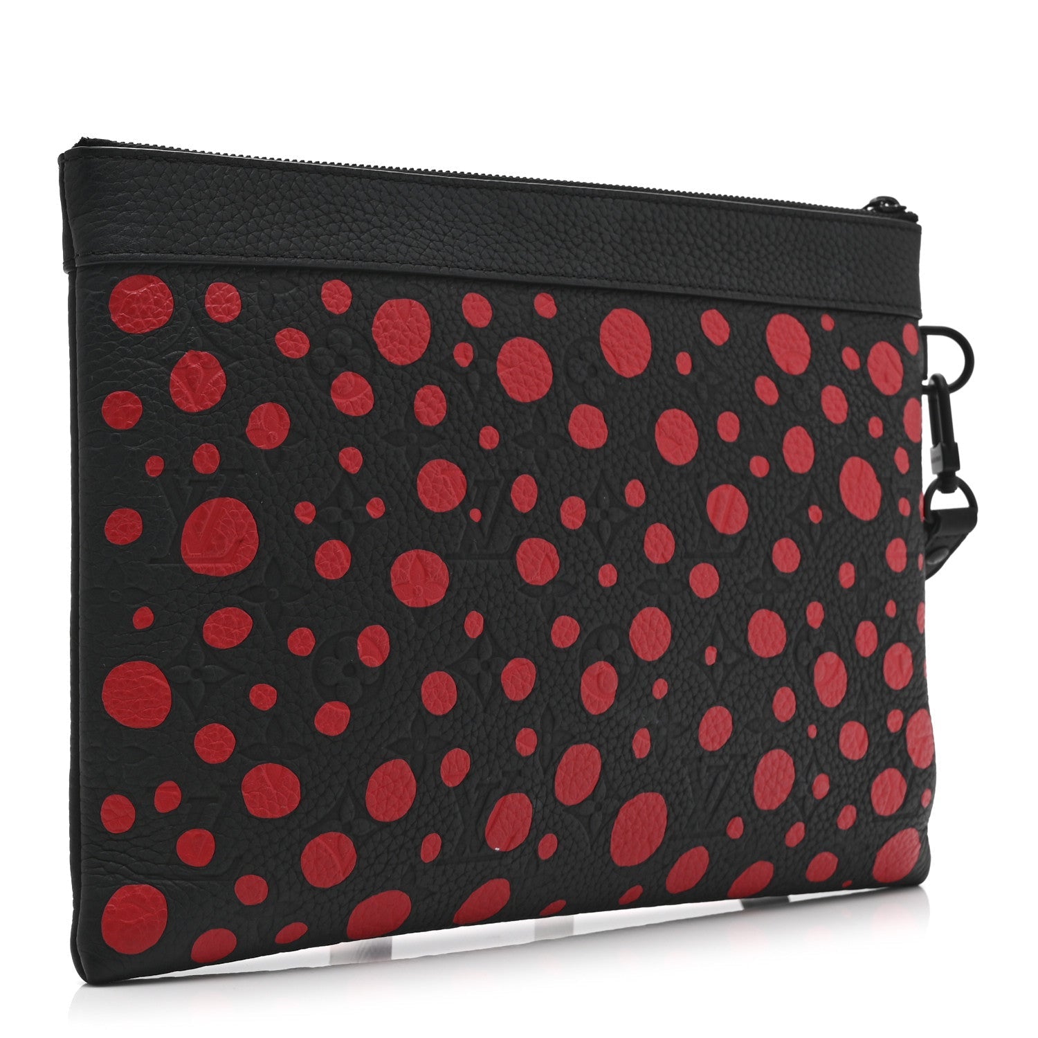 Louis Vuitton LV X YK Taurillon Monogram Pochette To-Go Black Red