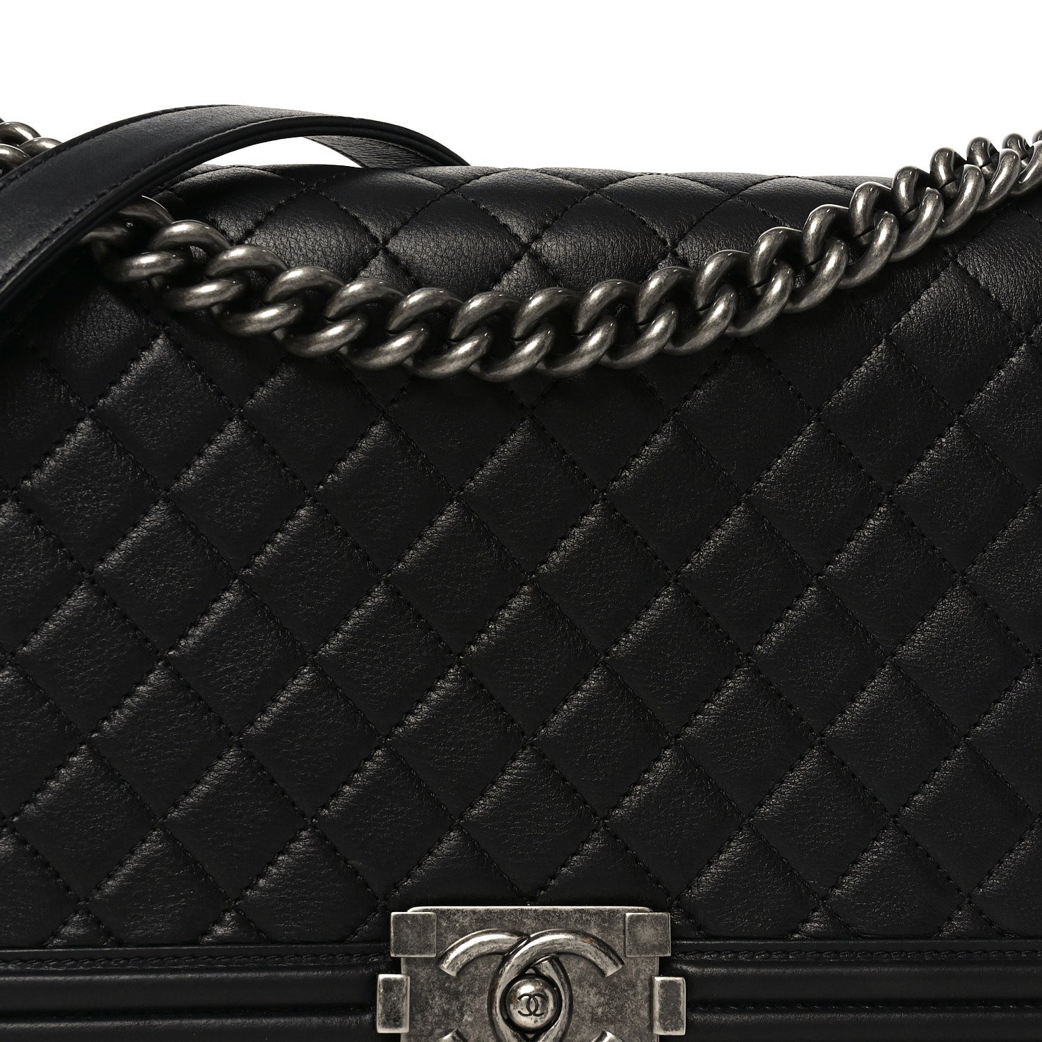 Chanel Calfskin Quilted New Medium Boy Flap Black