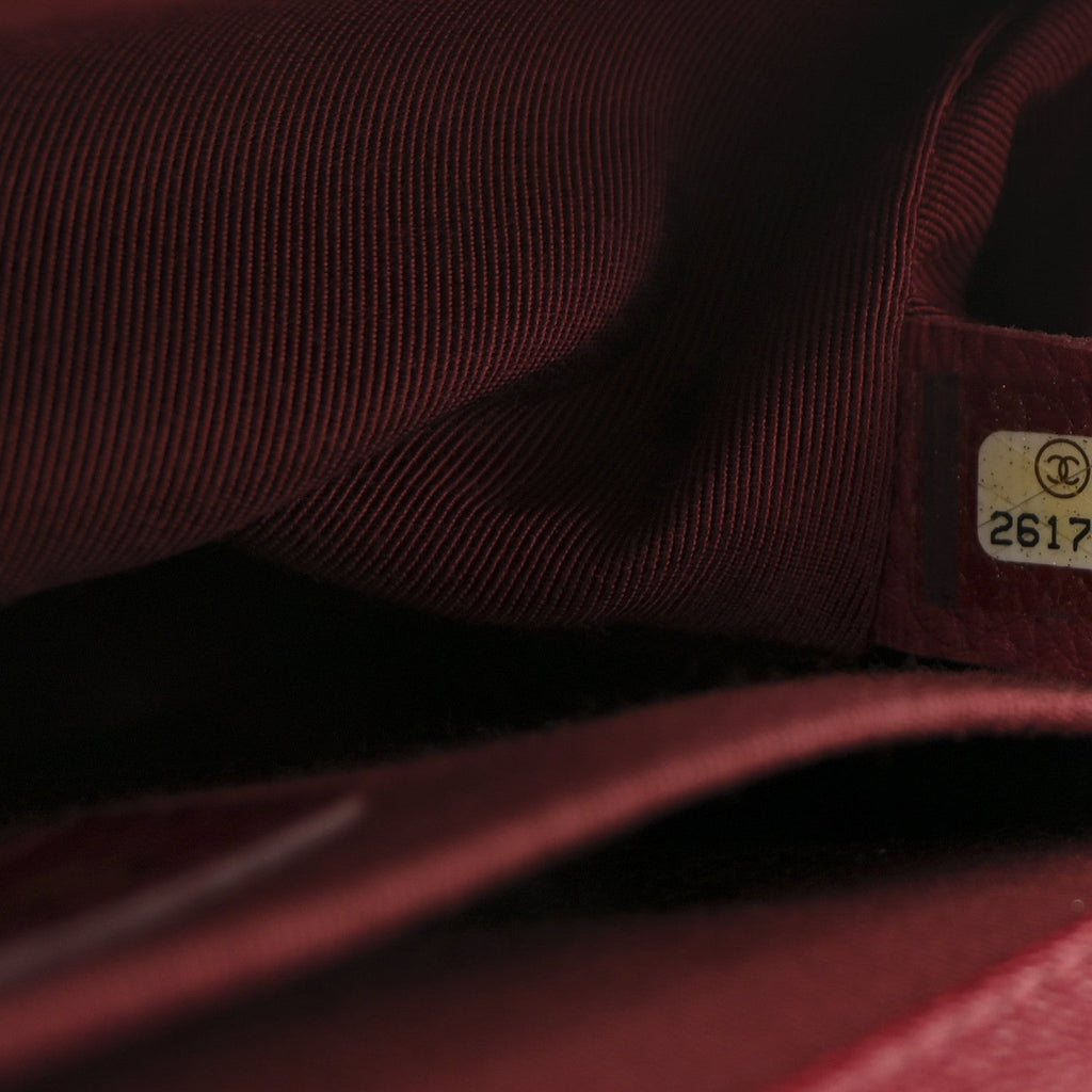 Chanel Caviar Quilted Medium Boy Flap Burgundy