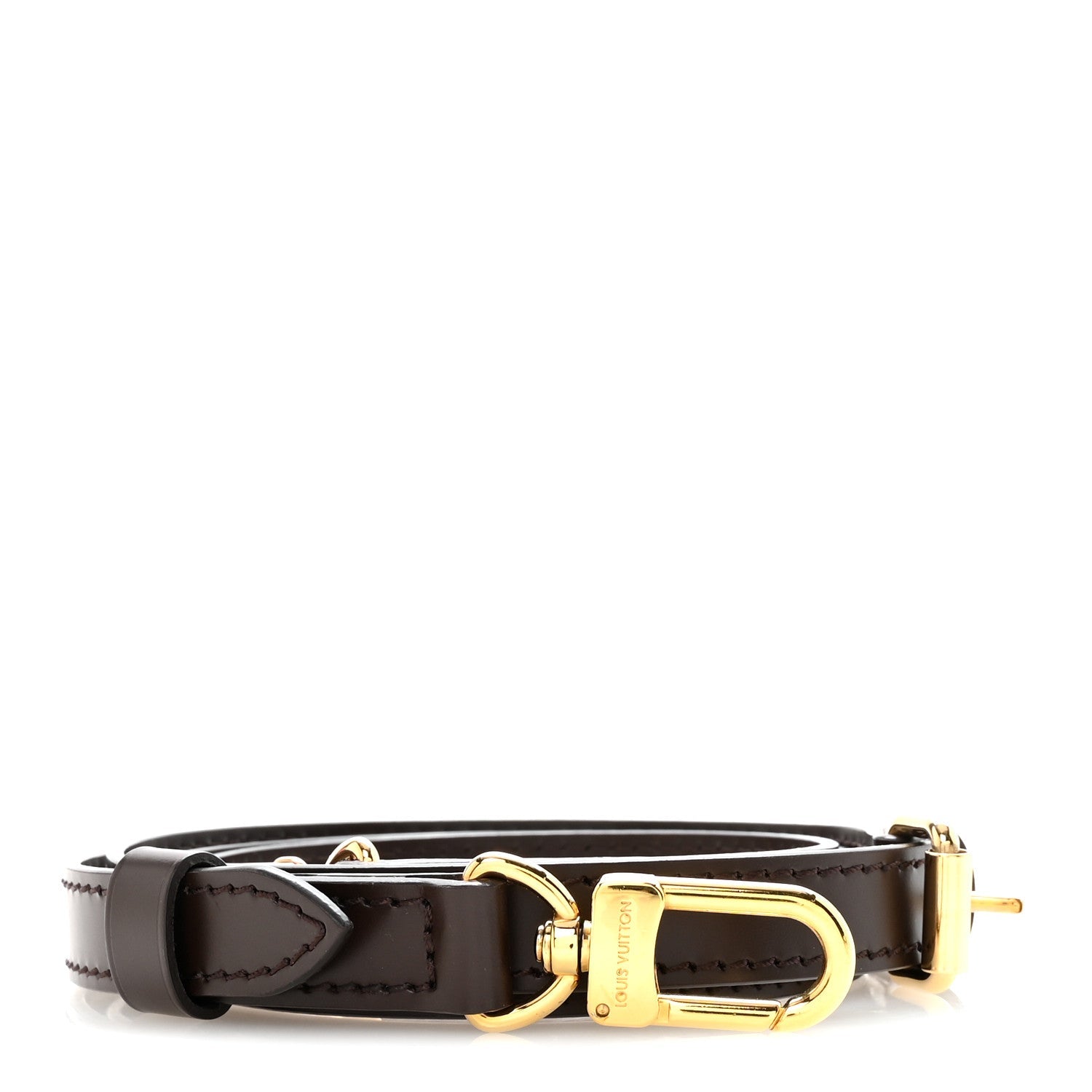 Louis Vuitton Calfskin 16mm Adjustable Shoulder Strap Ebene