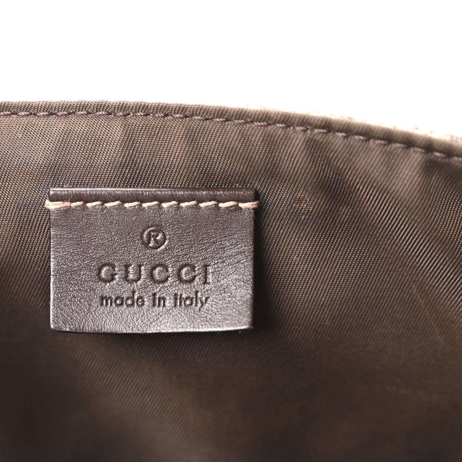 Gucci GG Plus Monogram Messenger Diaper Bag Dark Brown
