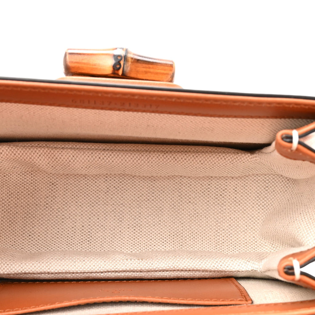Gucci Calfskin Bamboo Mini 1947 Belt Bag 80 30  Brown
