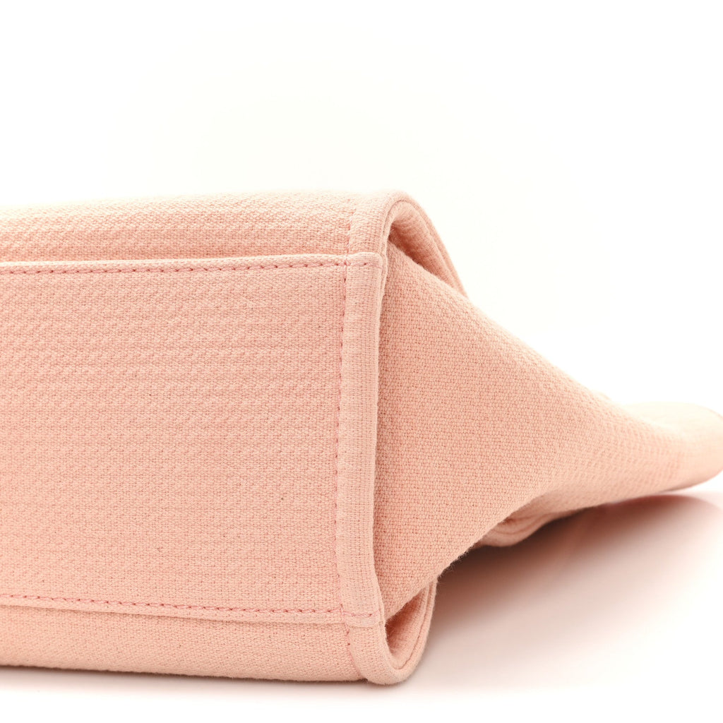 Chanel Mixed Fibers Small Deauville Tote Pink