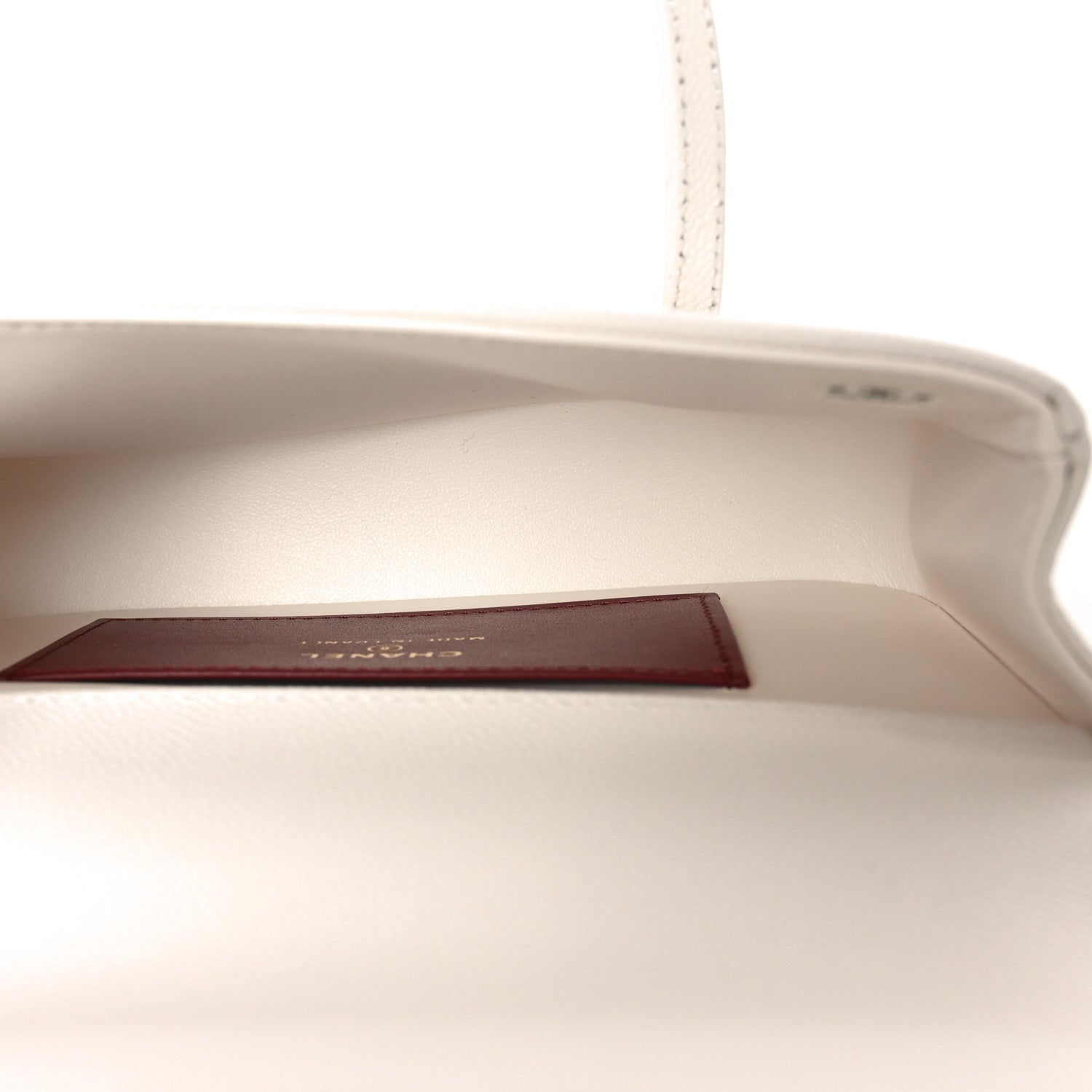 Chanel Shiny Caviar Mini Preppy Coco Shoulder Bag White