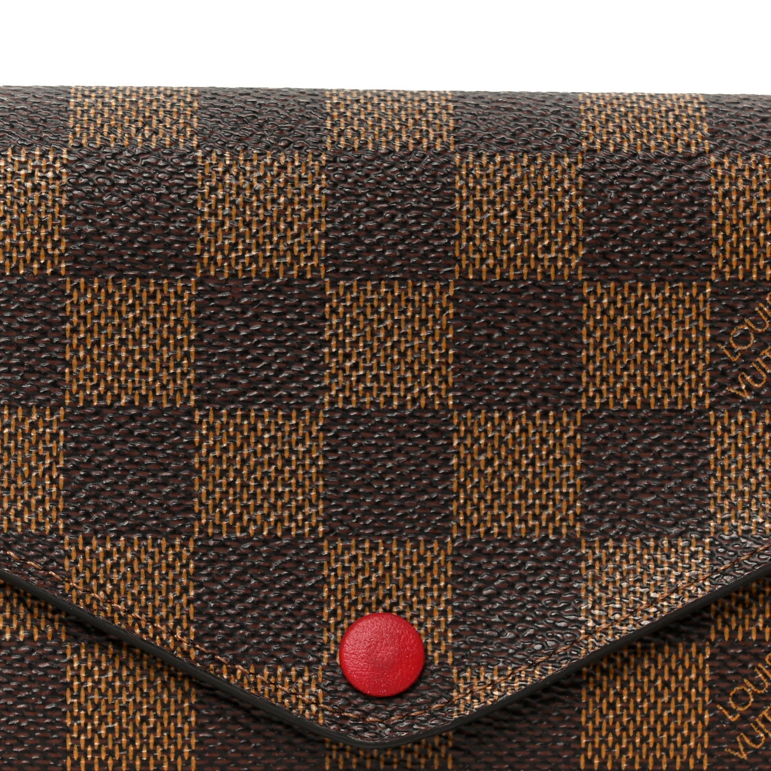 Louis Vuitton Damier Ebene Josephine Wallet Red