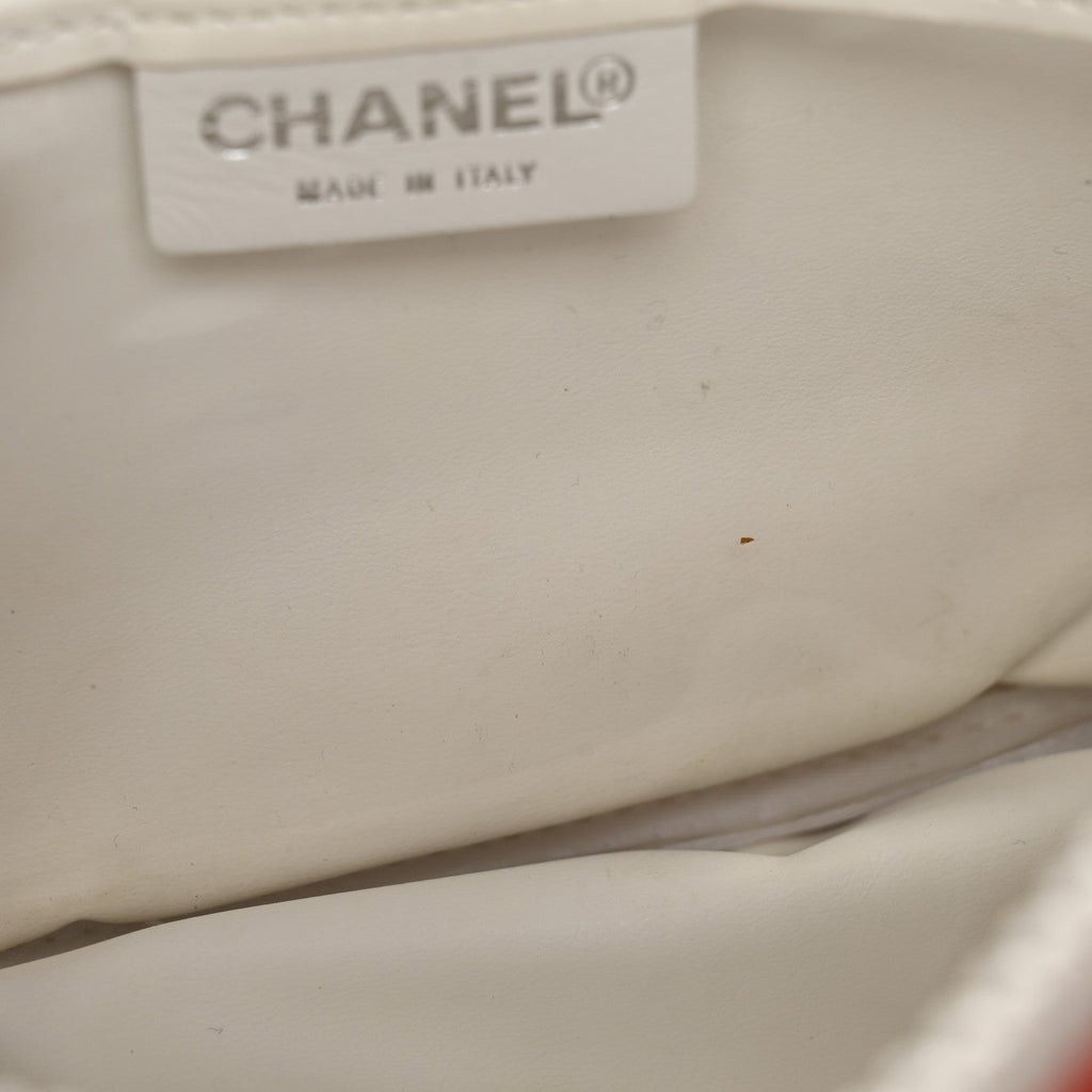Chanel Terry Cloth CC Medium Single Flap Orange
