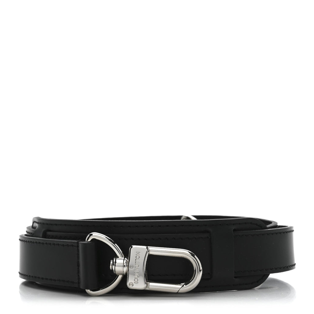 Louis Vuitton Calfskin Adjustable Keepall Bandouliere Shoulder Strap Black