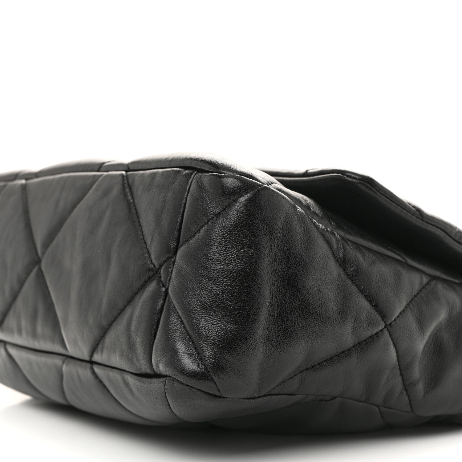 Chanel Lambskin Quilted Large Chanel 19 Flap Black