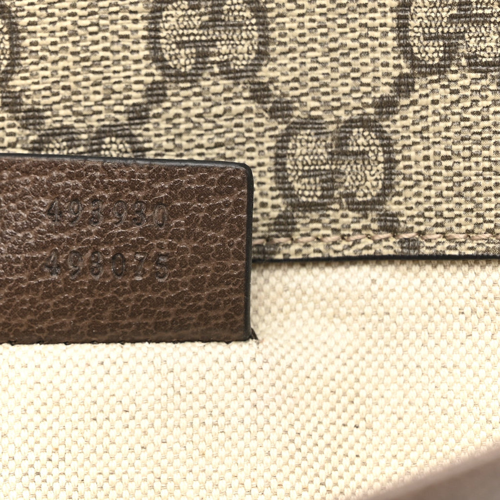 Gucci GG Supreme Monogram Neo Vintage Web Belt Bag Brown