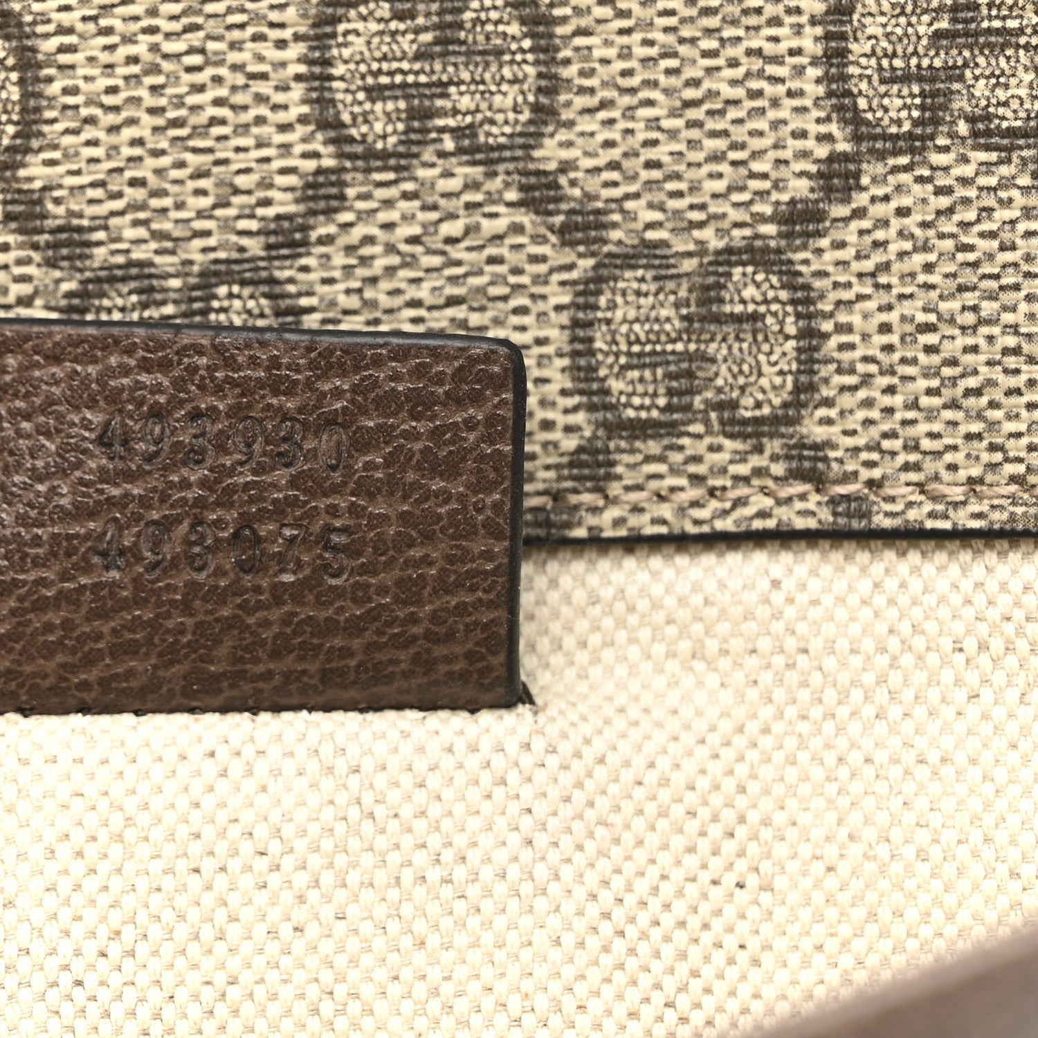 Gucci GG Supreme Monogram Neo Vintage Web Belt Bag Brown