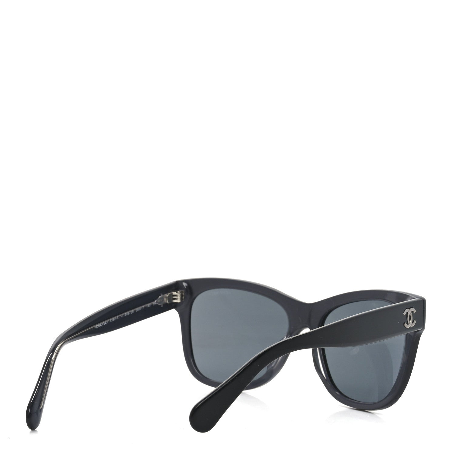 Acetate Square CC Sunglasses 5380 Black