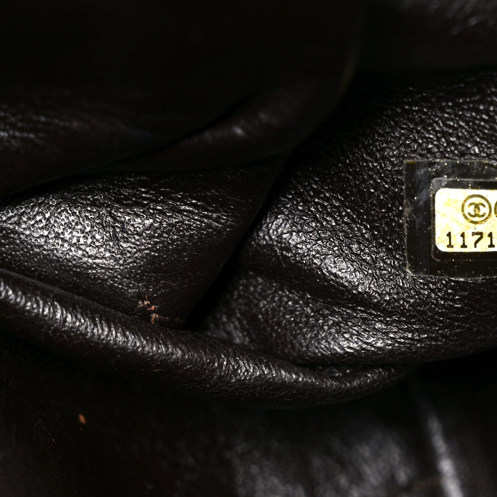 Chanel Caviar Quilted CC Timeless Bowler Dark Brown