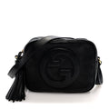Gucci Sakai Be Green Calfskin Diagonal Stitched Small Blondie Shoulder Bag Black