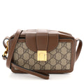 Gucci GG Supreme Monogram Mini Clasp Bag Beige Brown