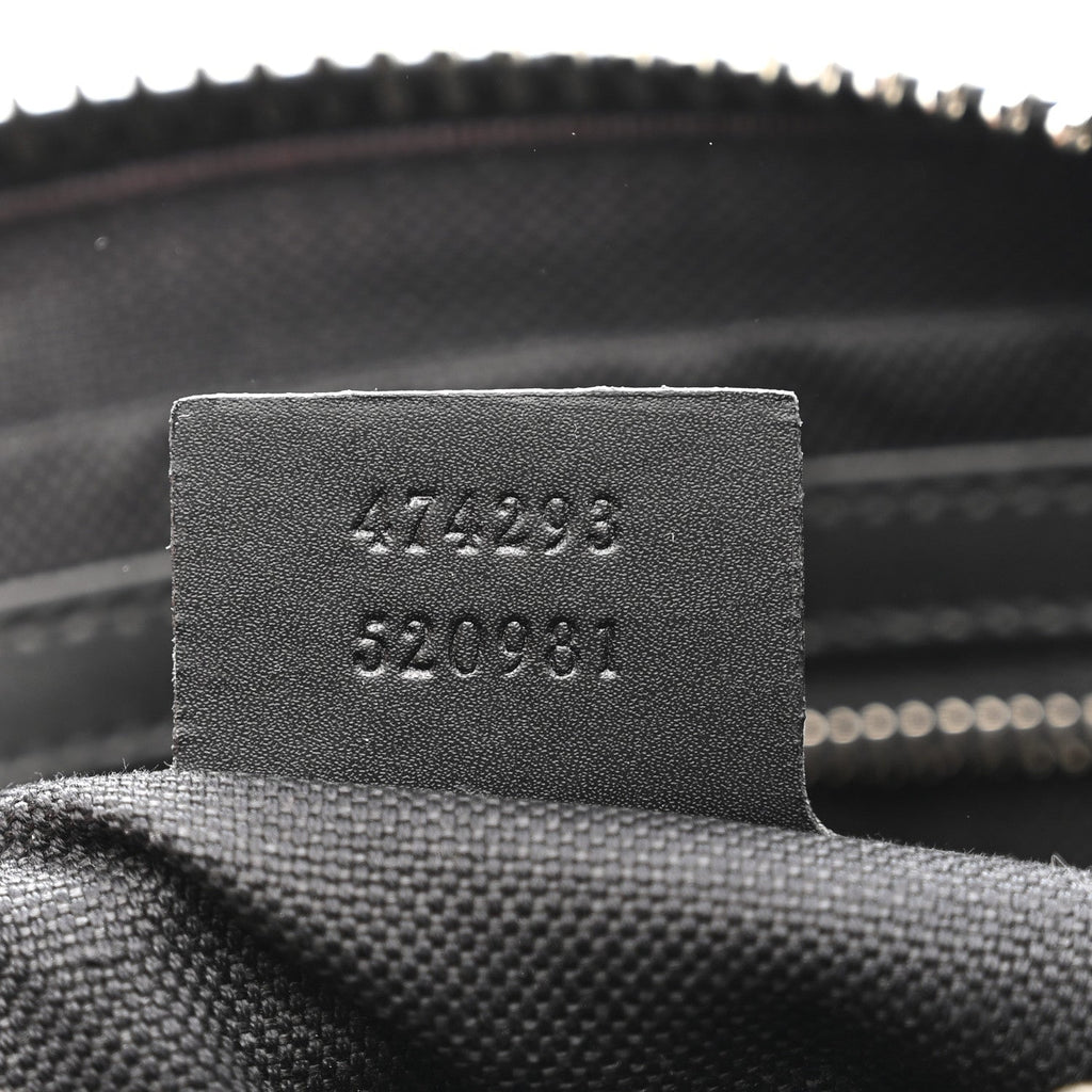 Gucci Soft GG Supreme Monogram Web Belt Bag Black Grey