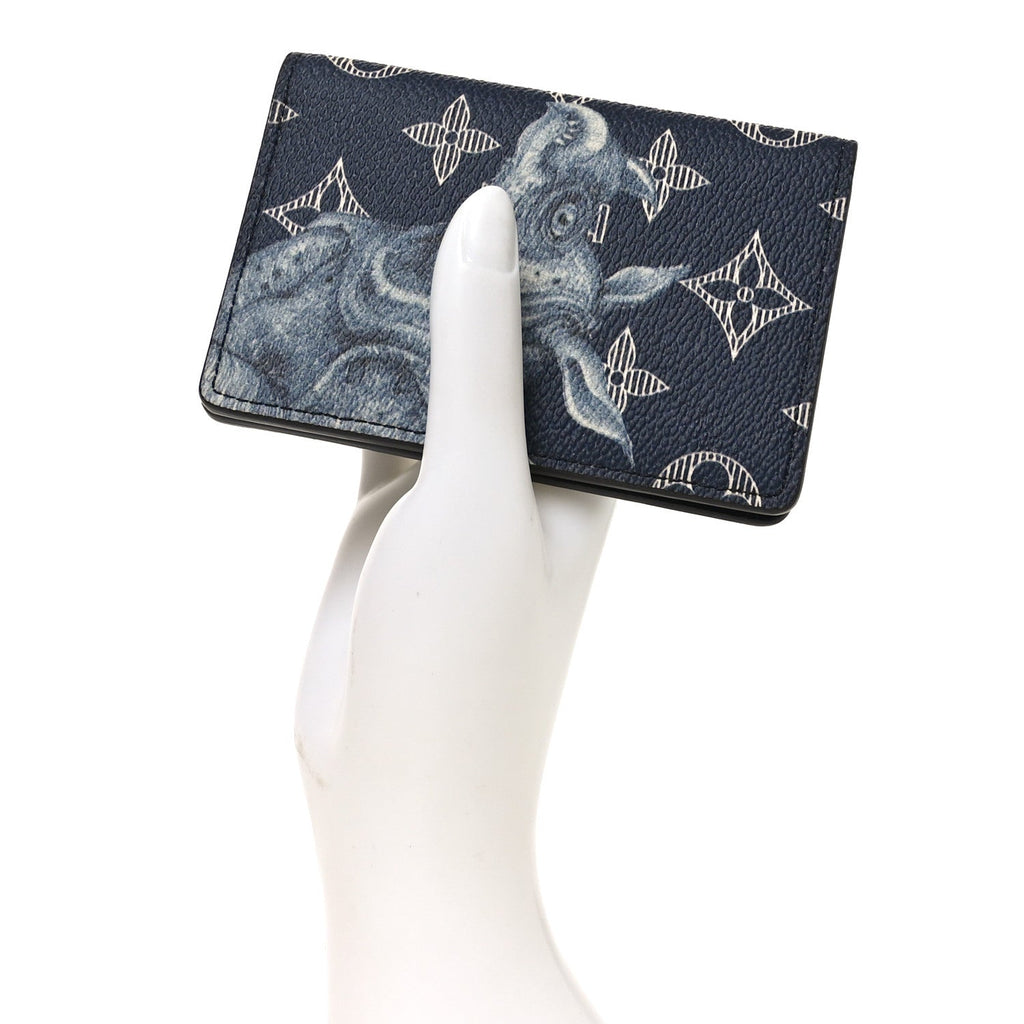 Louis Vuitton Savane Monogram Chapman Rhinoceros Pocket Organizer Encre