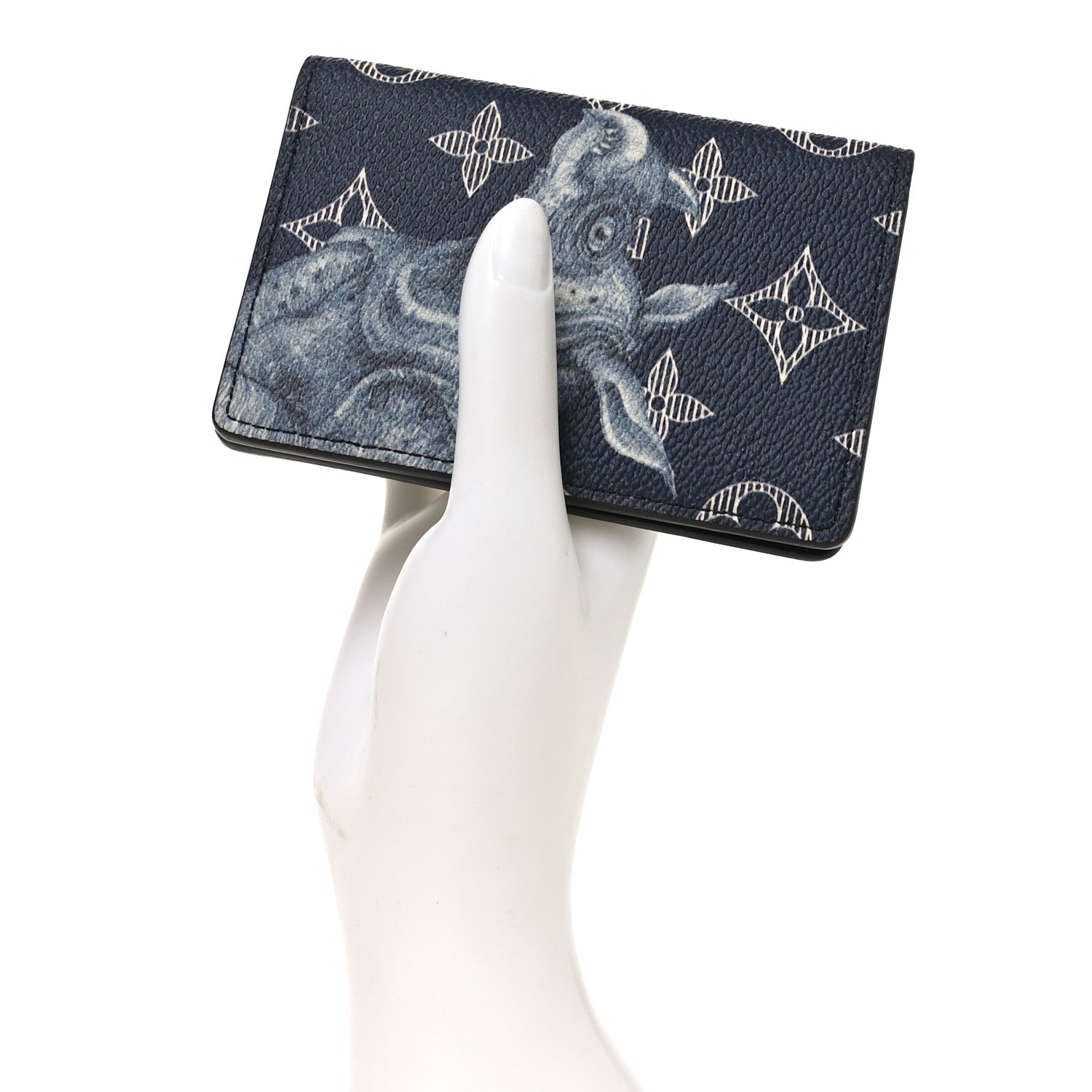 Louis Vuitton Savane Monogram Chapman Rhinoceros Pocket Organizer Encre