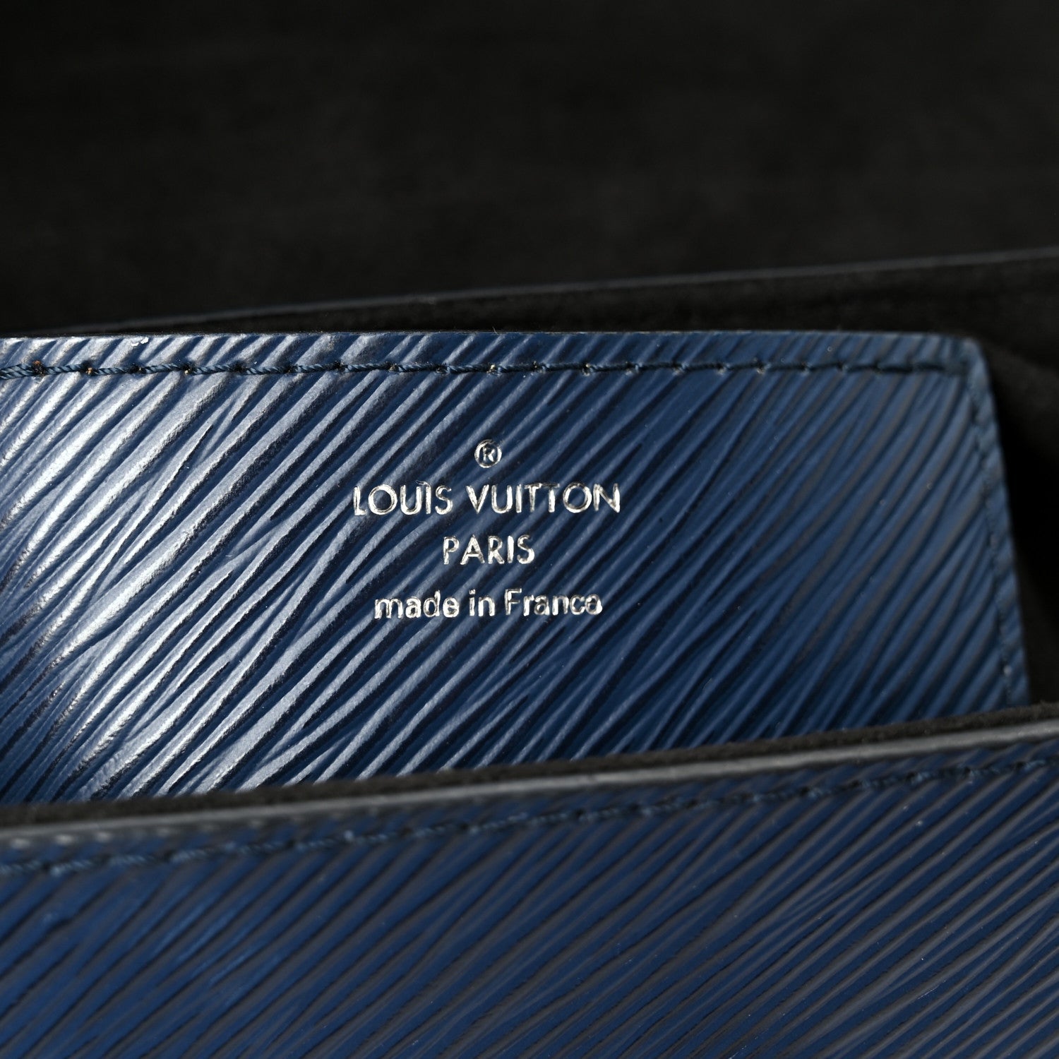Louis Vuitton Epi Twist Shoulder Bag MM Navy