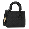 Christian Dior Ultra Matte Calfskin Cannage Small My ABCDior Lady Dior Black
