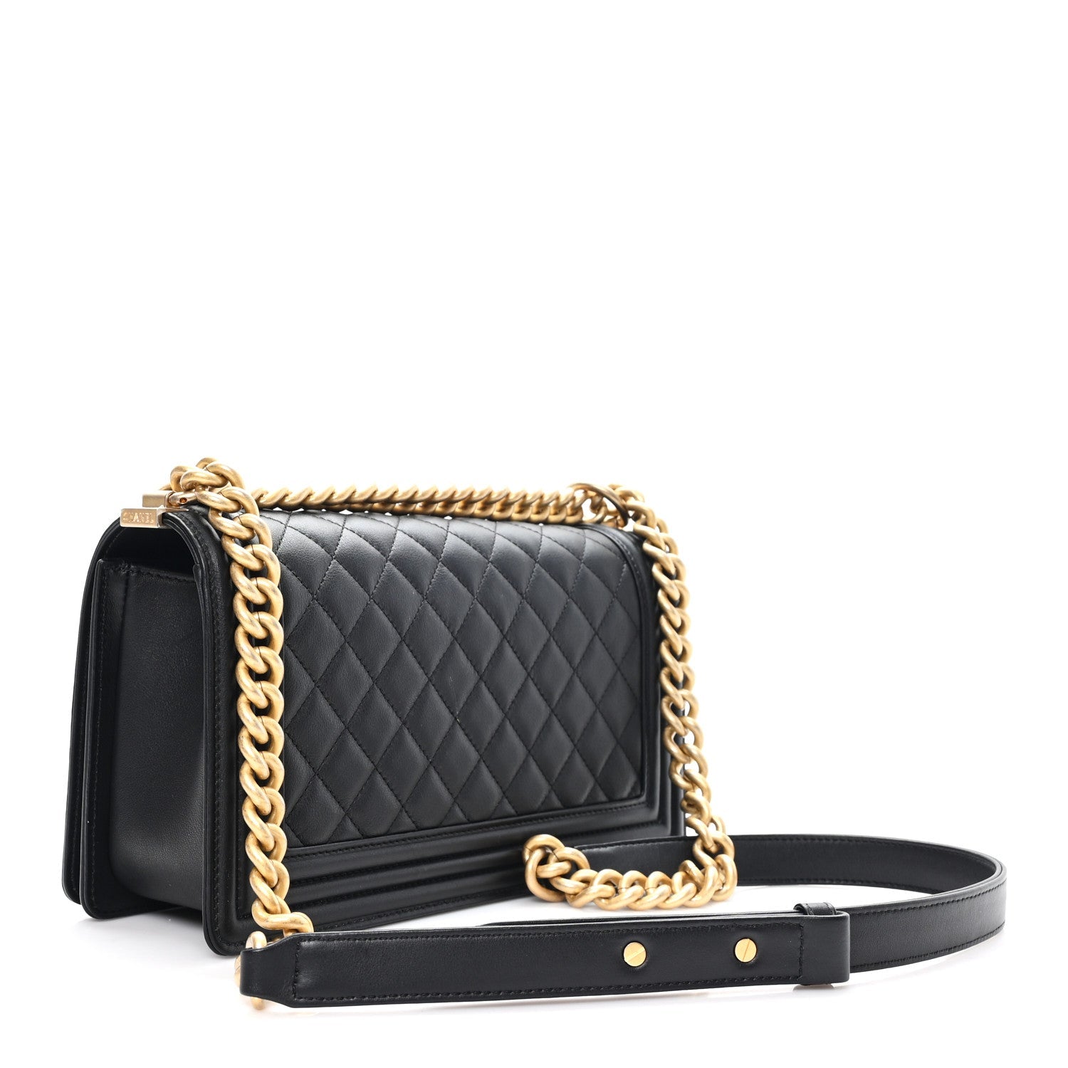 Chanel Calfskin Quilted Medium Boy Flap Black