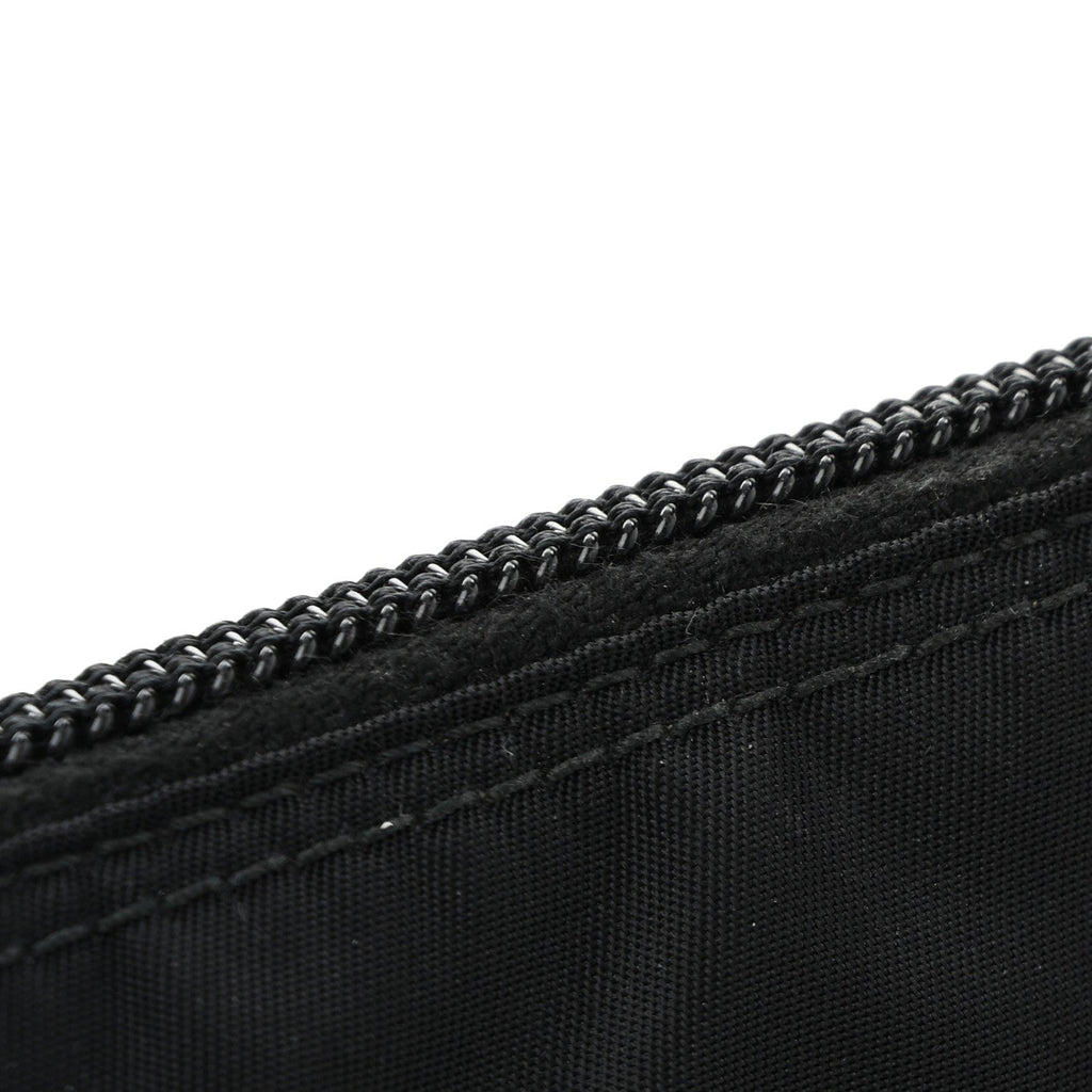 Prada Tessuto Nylon Saffiano Flat Messenger Bag Black