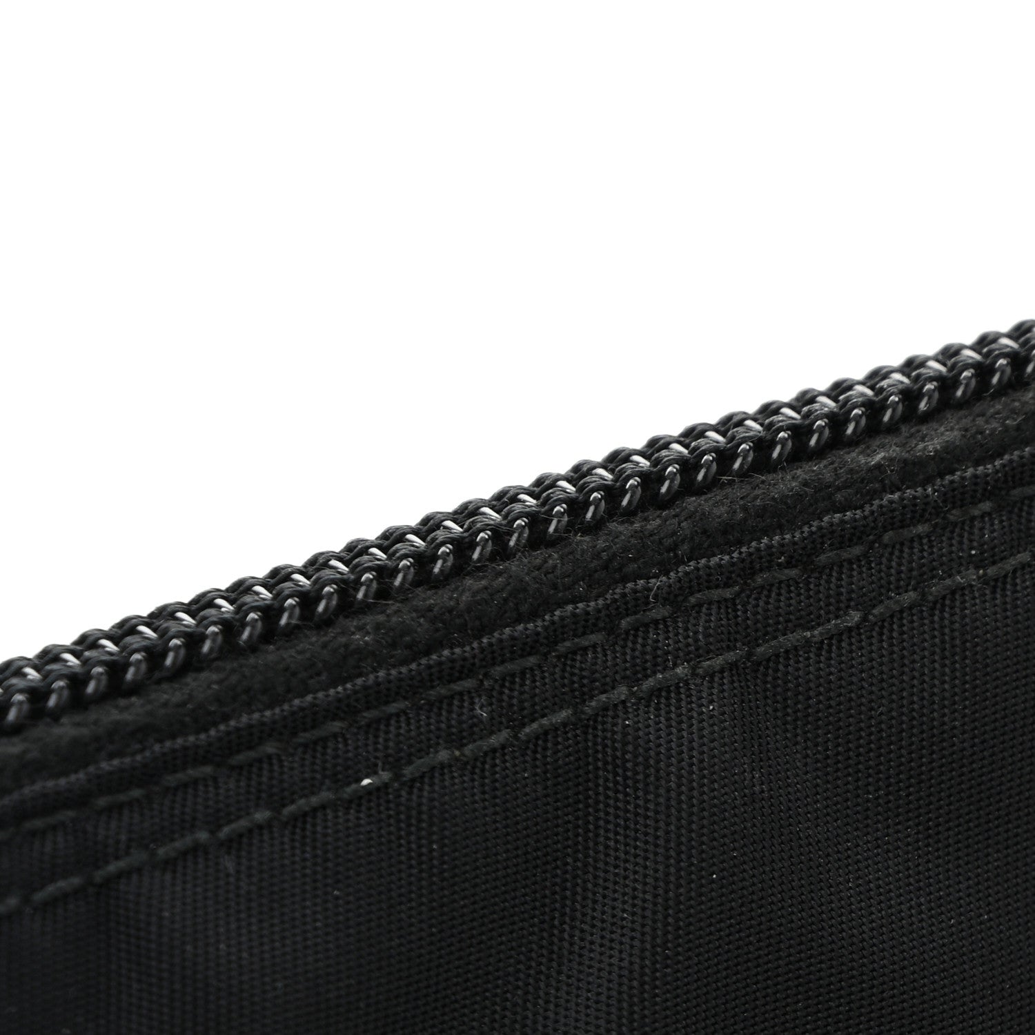 Prada Tessuto Nylon Saffiano Flat Messenger Bag Black