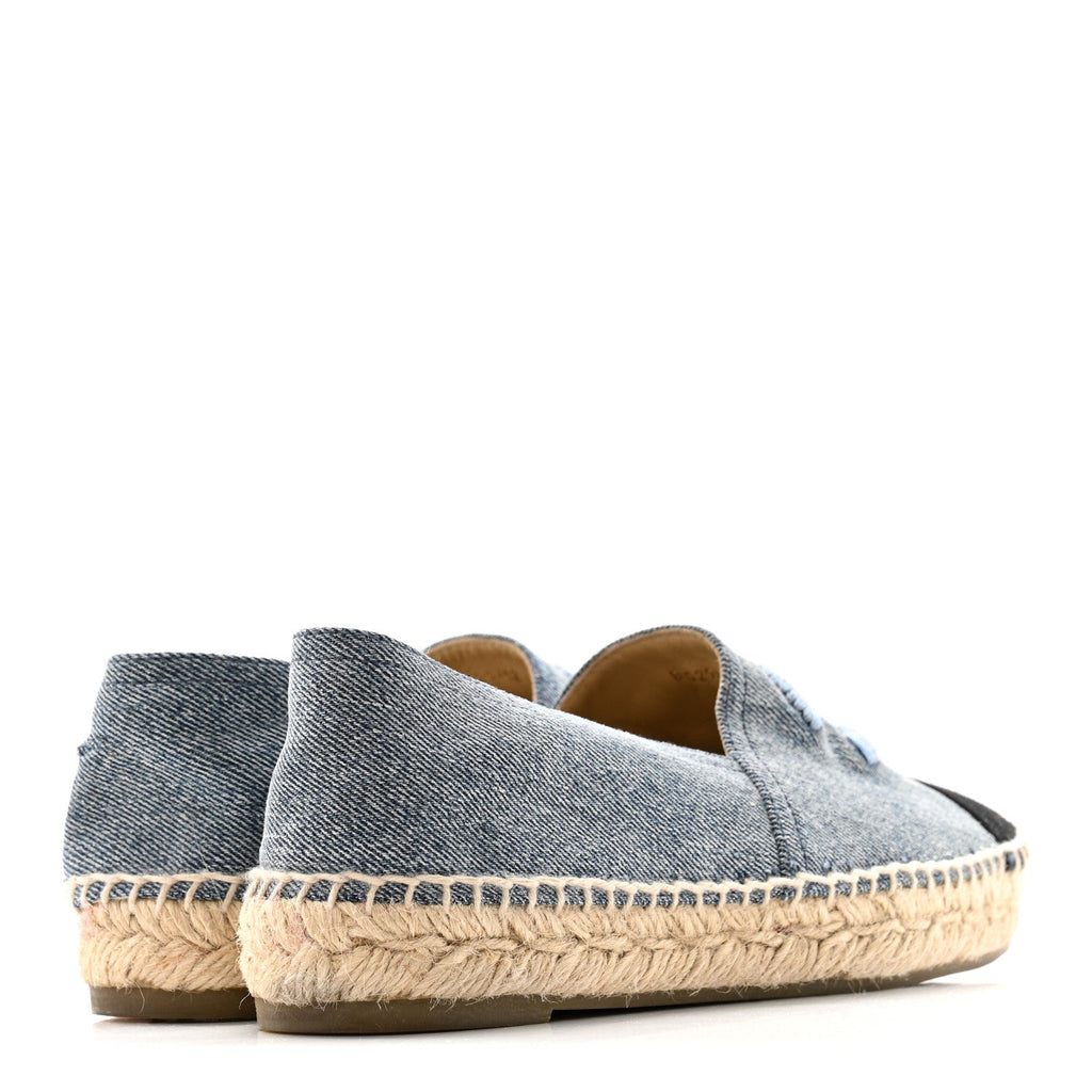 Denim CC Espadrilles 37 Blue Black