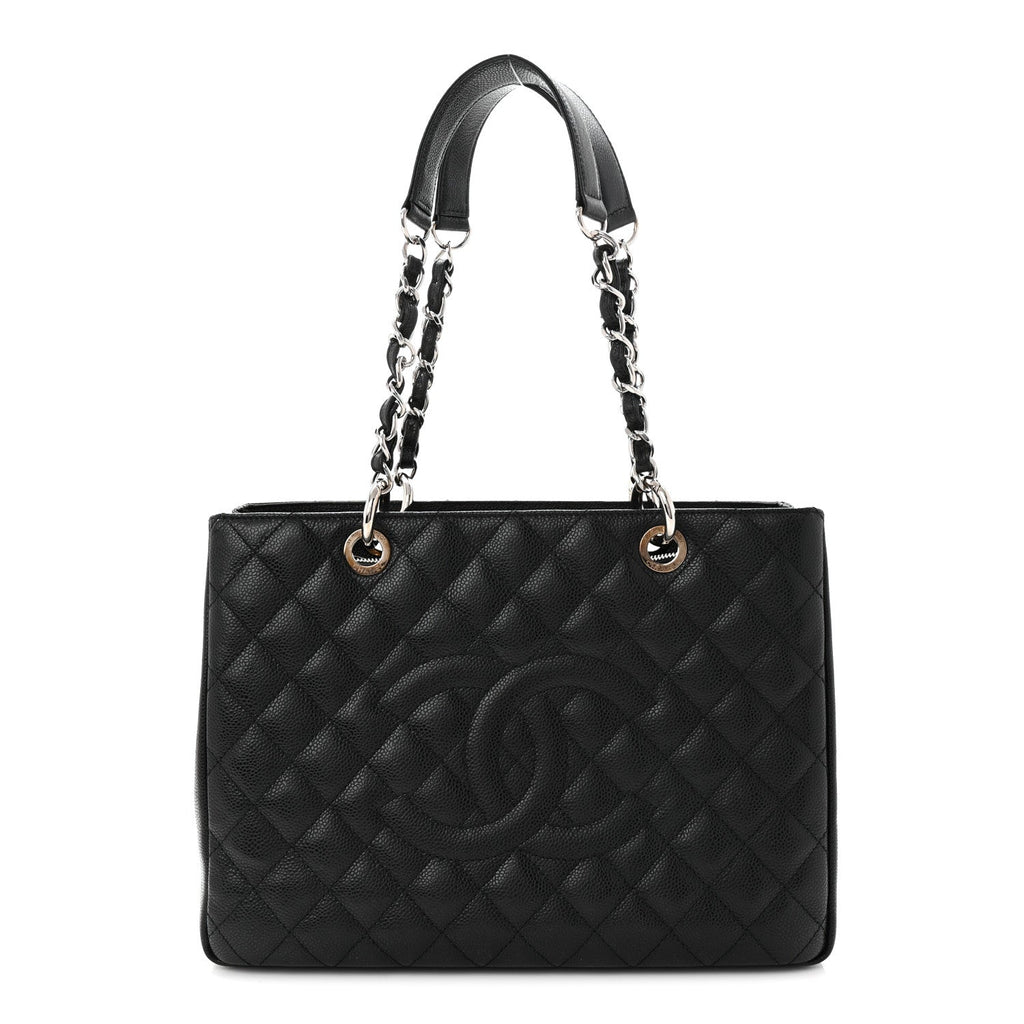 Chanel Caviar Quilted Grand Shopping Tote GST Black