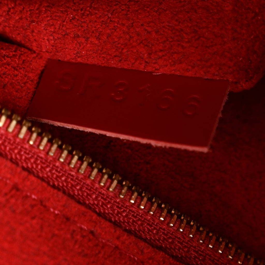 Louis Vuitton Damier Ebene Caissa Hobo Cherry