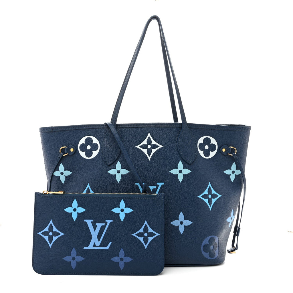 Louis Vuitton Empreinte Monogram Giant Neverfull MM Degrade Bleu