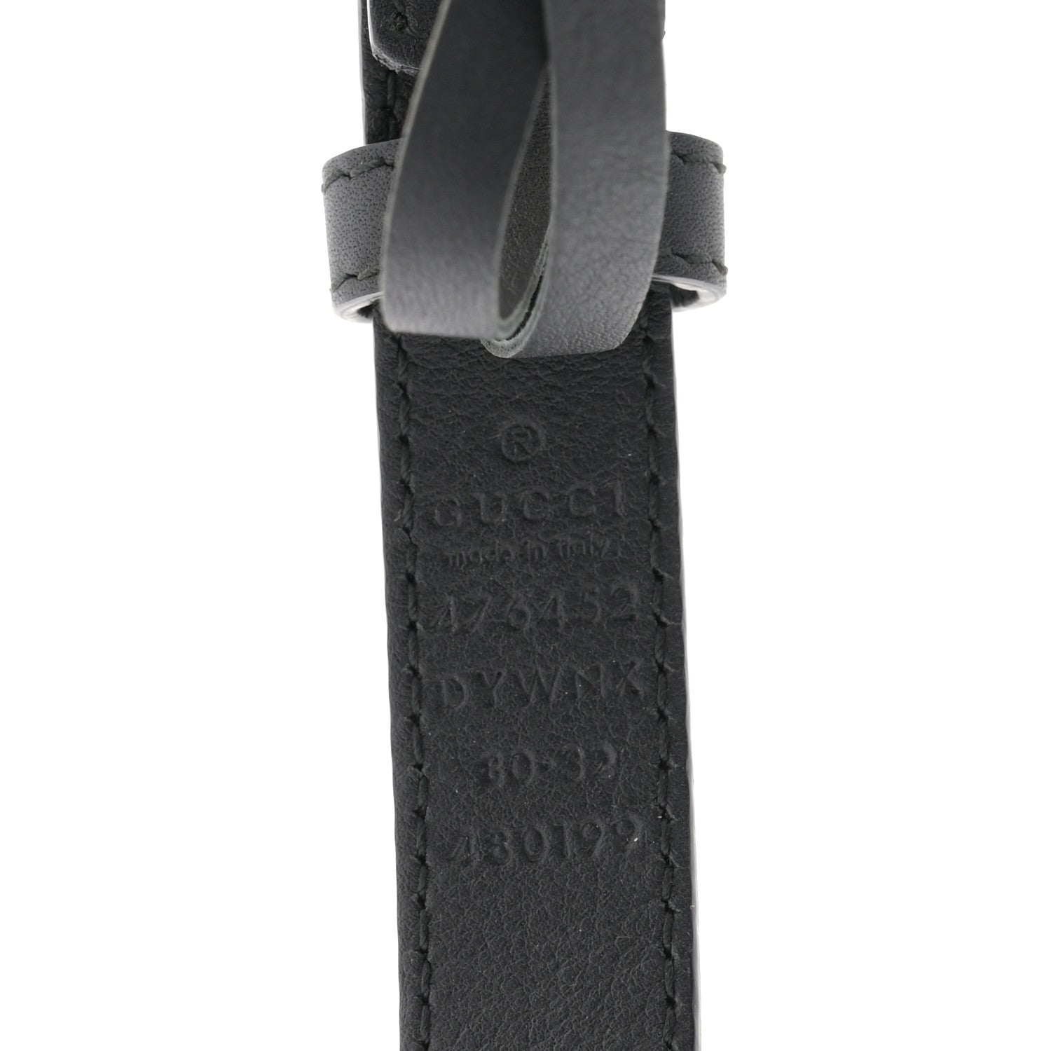 Gucci Calfskin Queen Margaret Bee Belt 80 32 Black