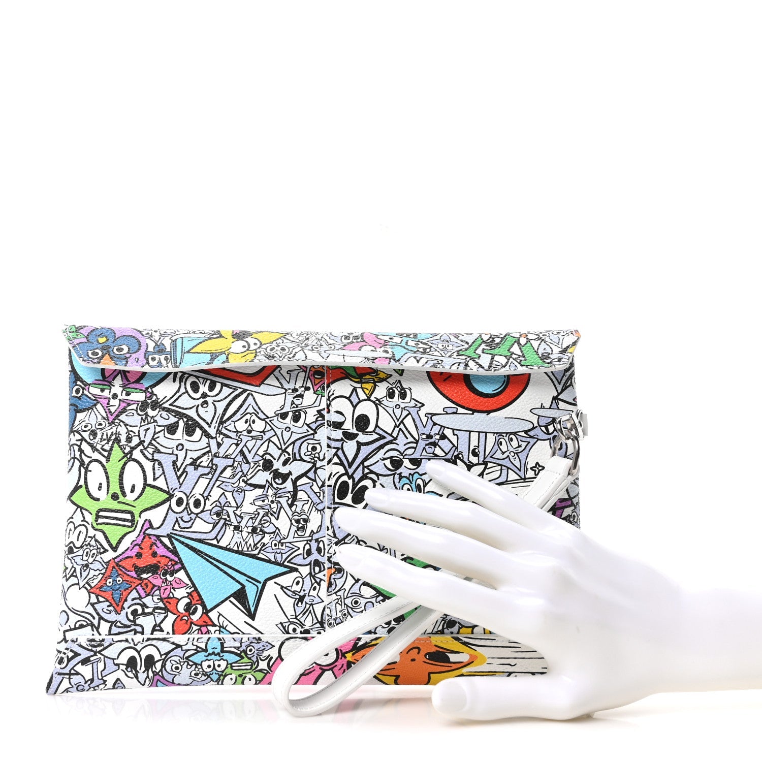 Louis Vuitton Monogram Comics Trio Envelope Pouch Multicolor