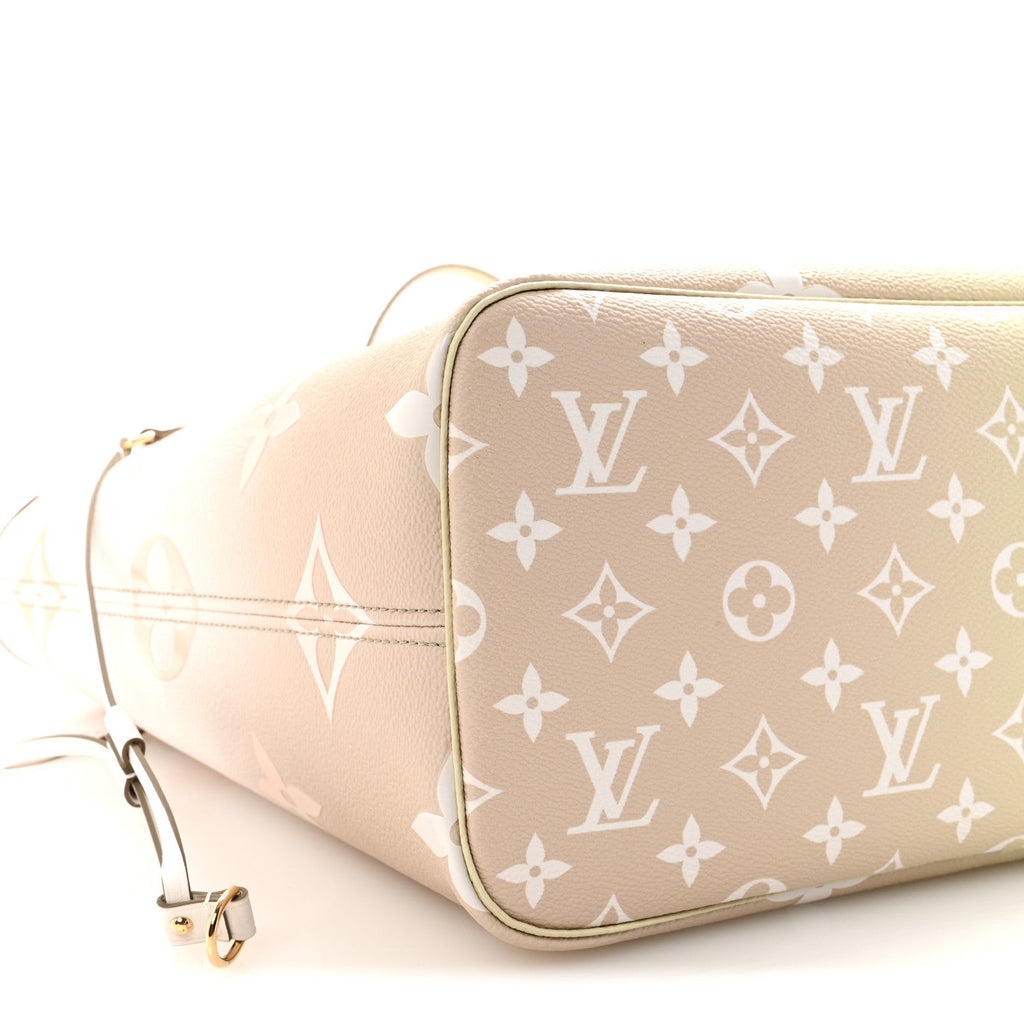 Louis Vuitton Monogram Giant Spring In The City Neverfull MM Sunset Kaki