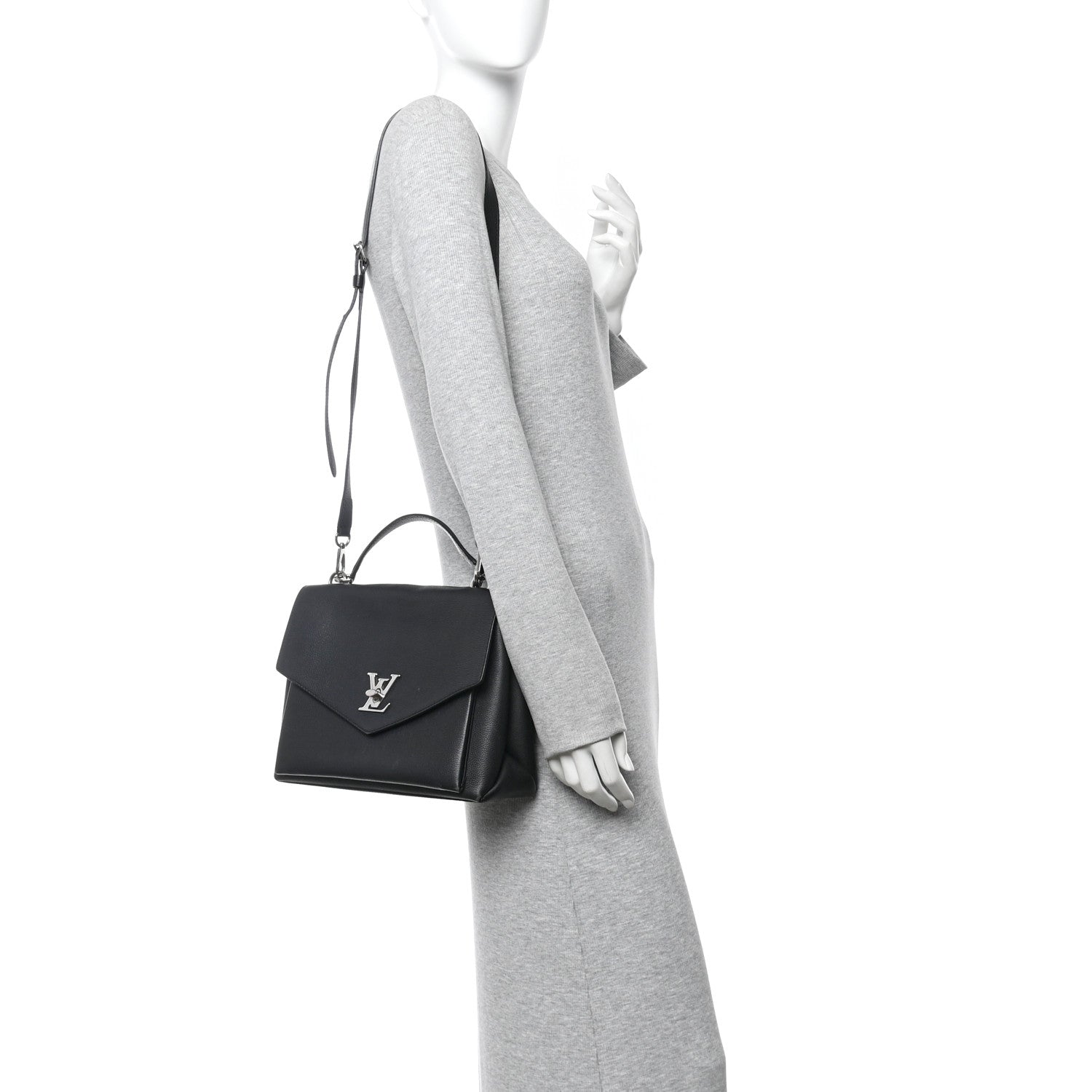 Louis Vuitton Soft Calfskin My Lockme Top Handle Black