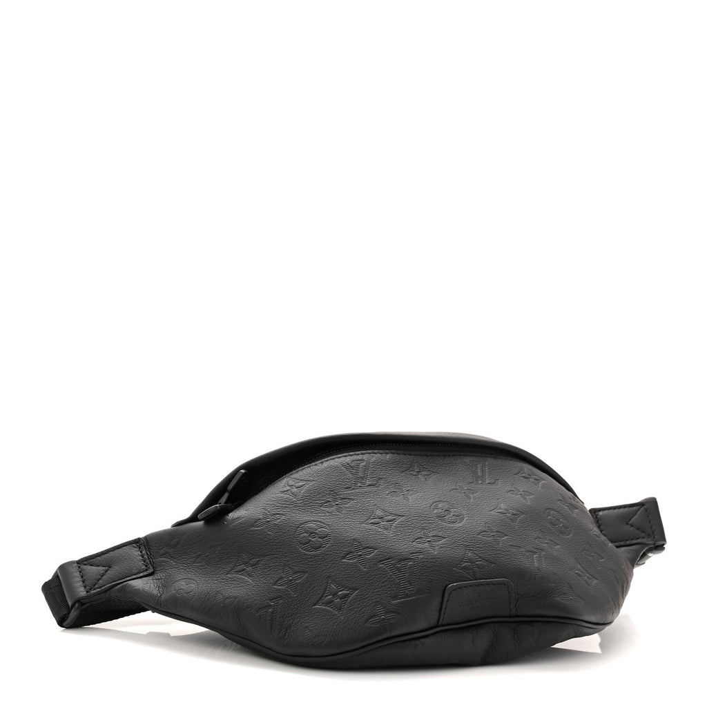 Louis Vuitton Calfskin Monogram Shadow Discovery Bumbag Black