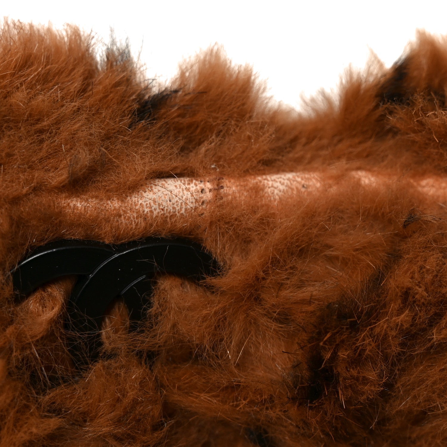 Chanel Lapin Fur Quilt Pattern Tote Brown